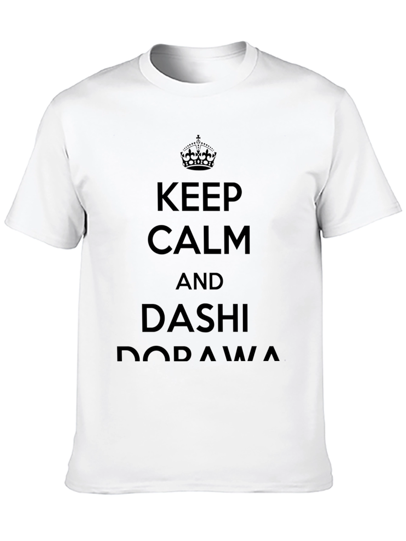 Keep Calm Dashi Dorawa Black T-Shirt