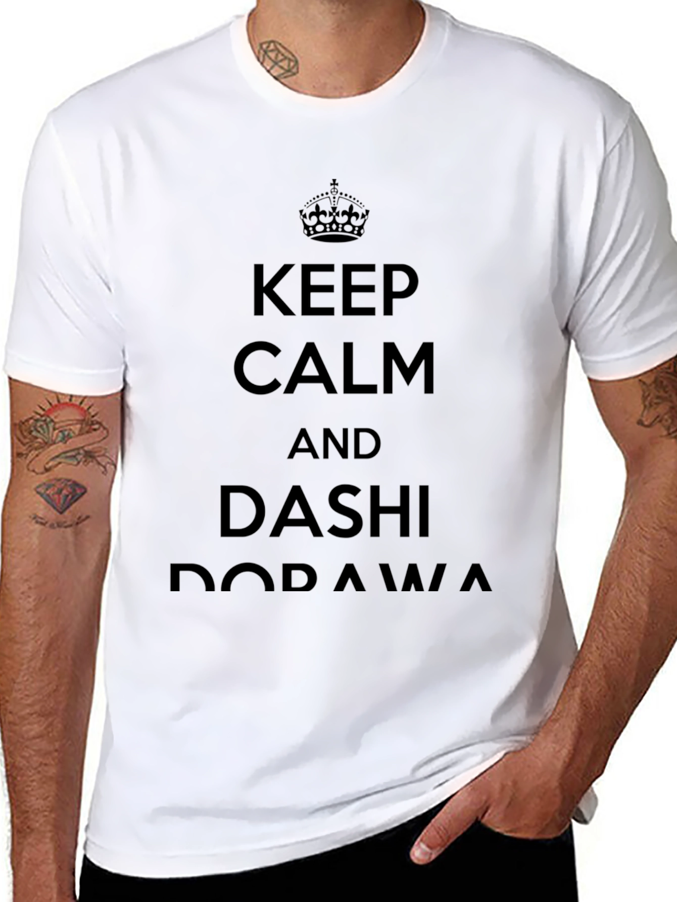 Keep Calm Dashi Dorawa Black T-Shirt