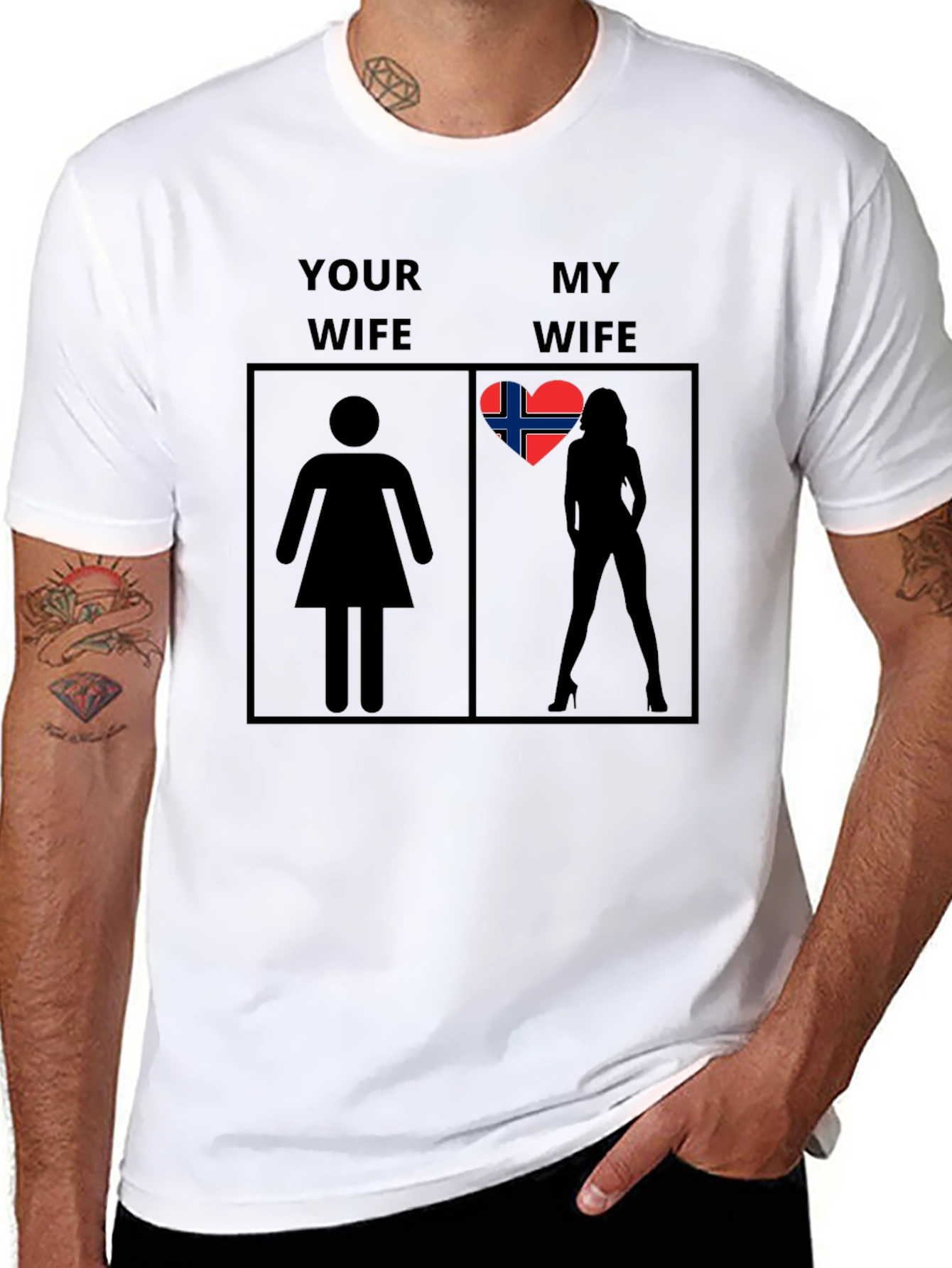Humorous Your Wife vs. My Wife T-Shirt