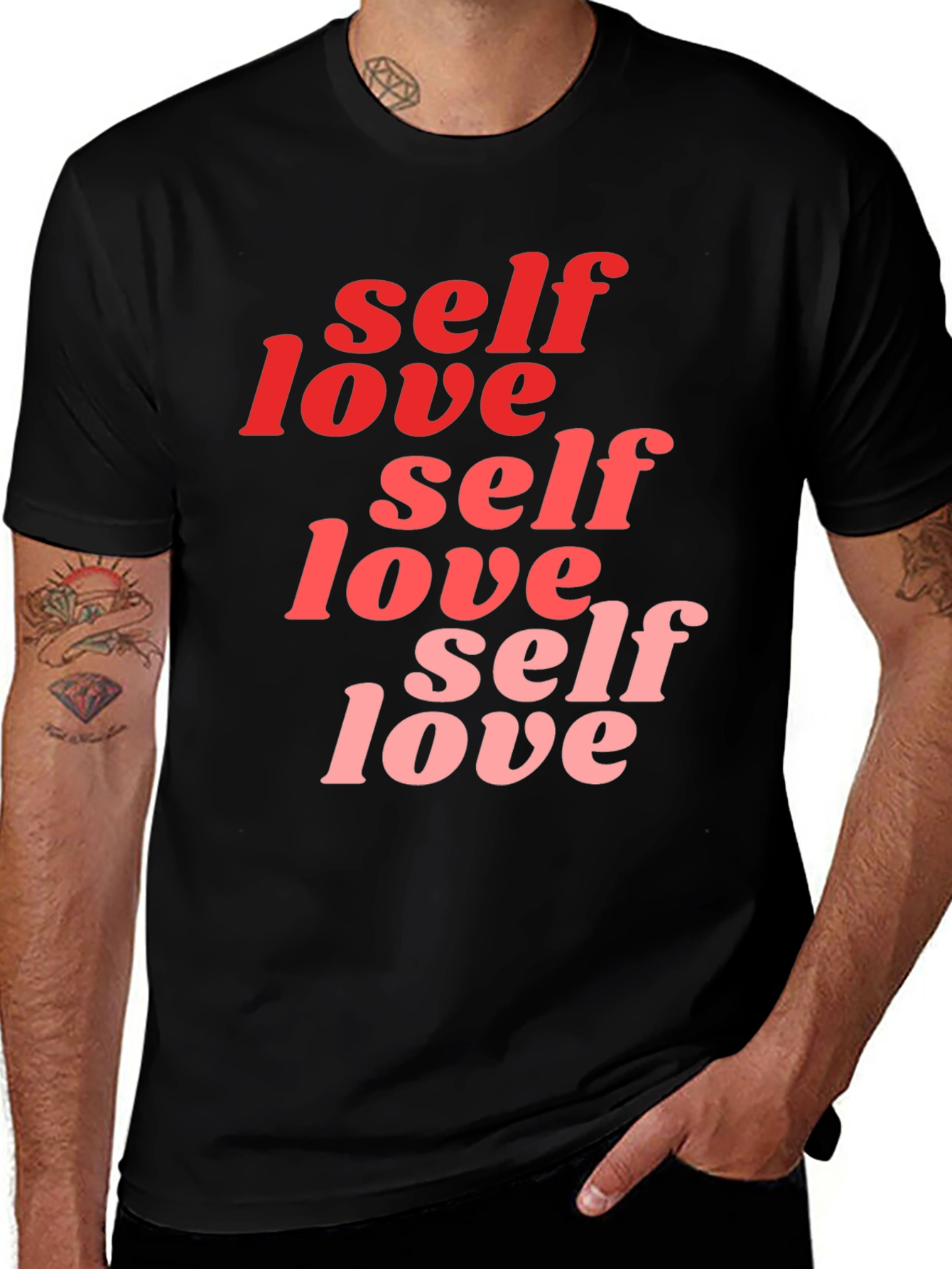 Self Love Graphic T-Shirt - Black