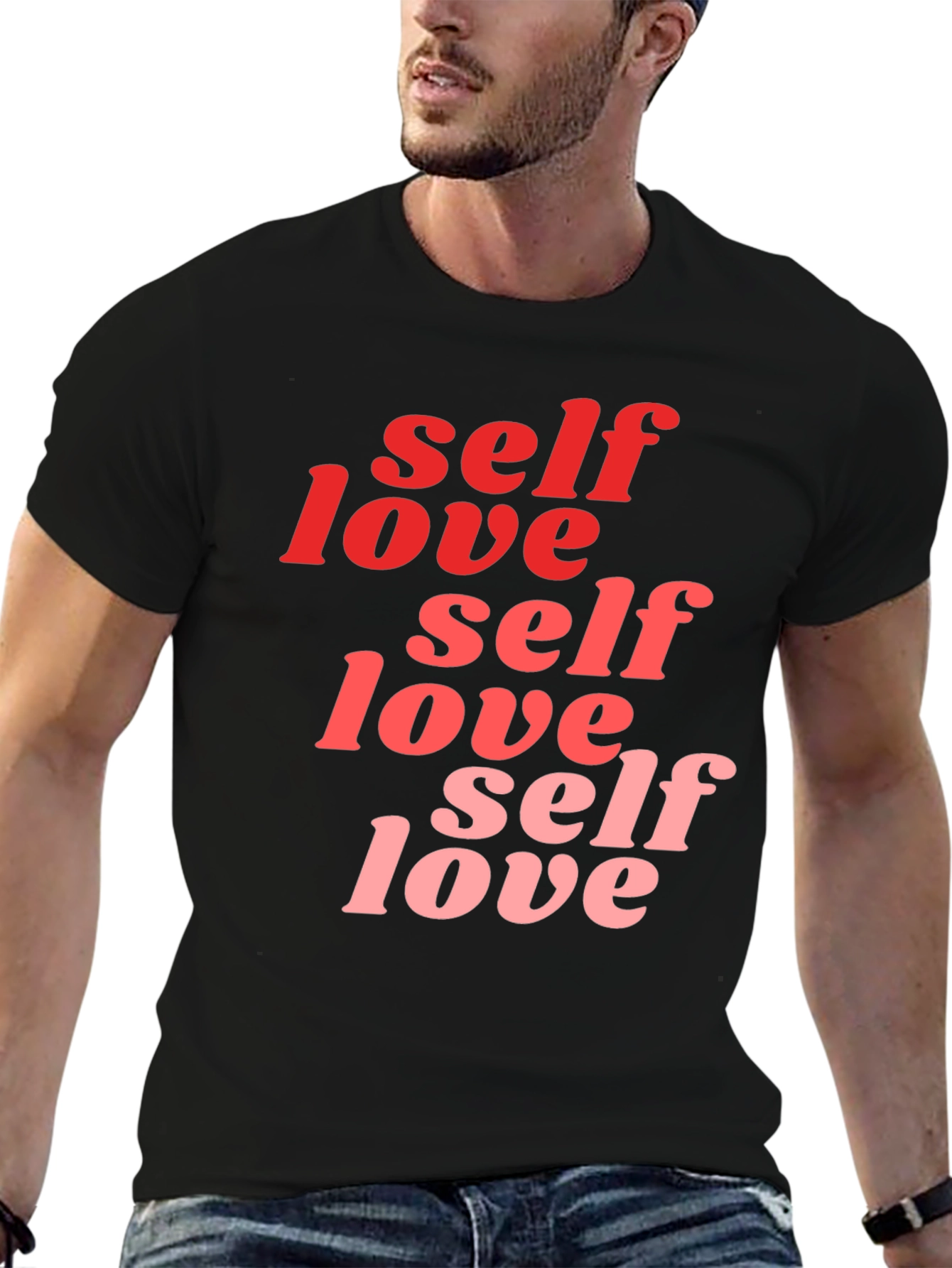Self Love Graphic T-Shirt - Black