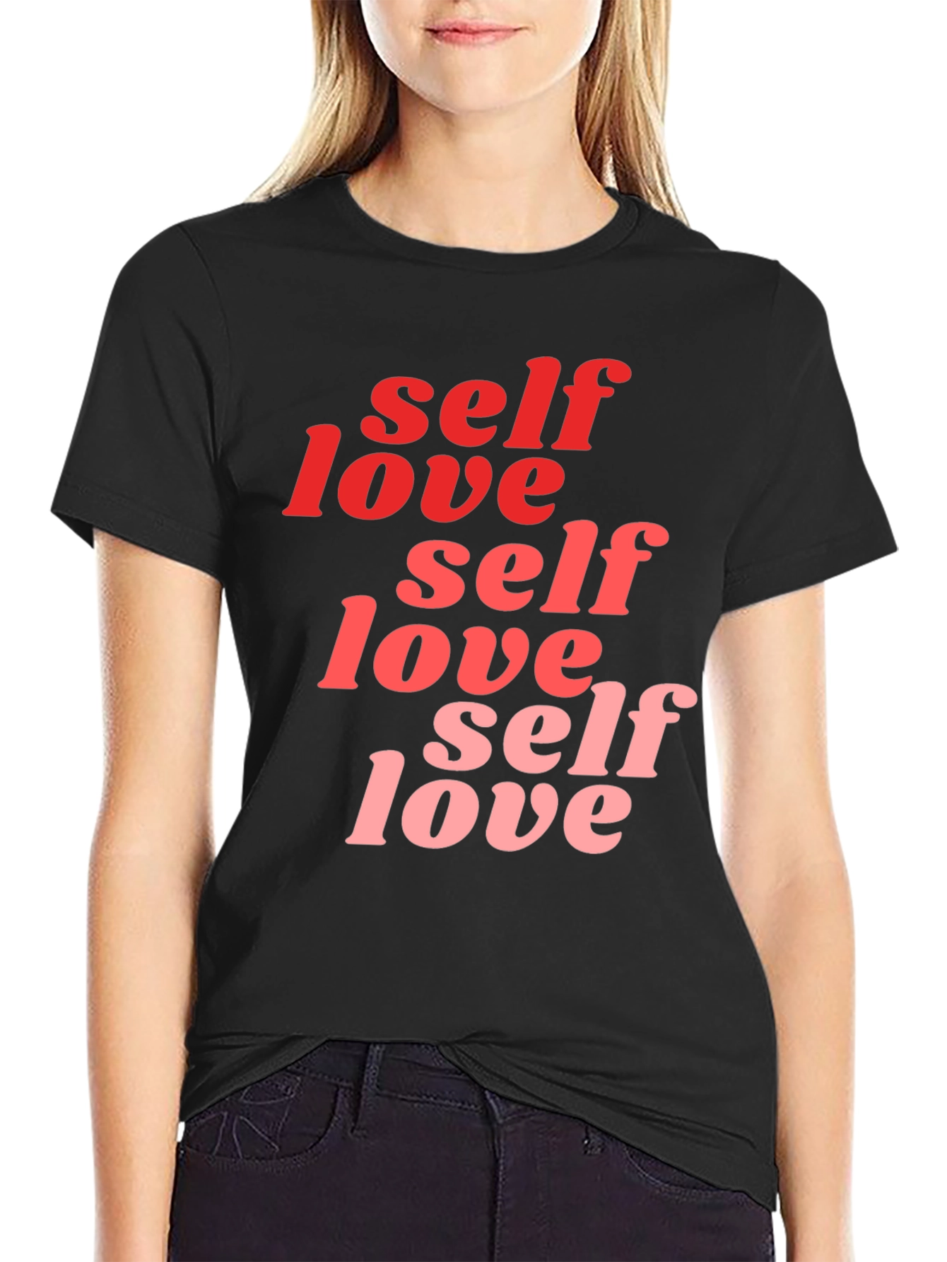 Self Love Graphic T-Shirt - Black