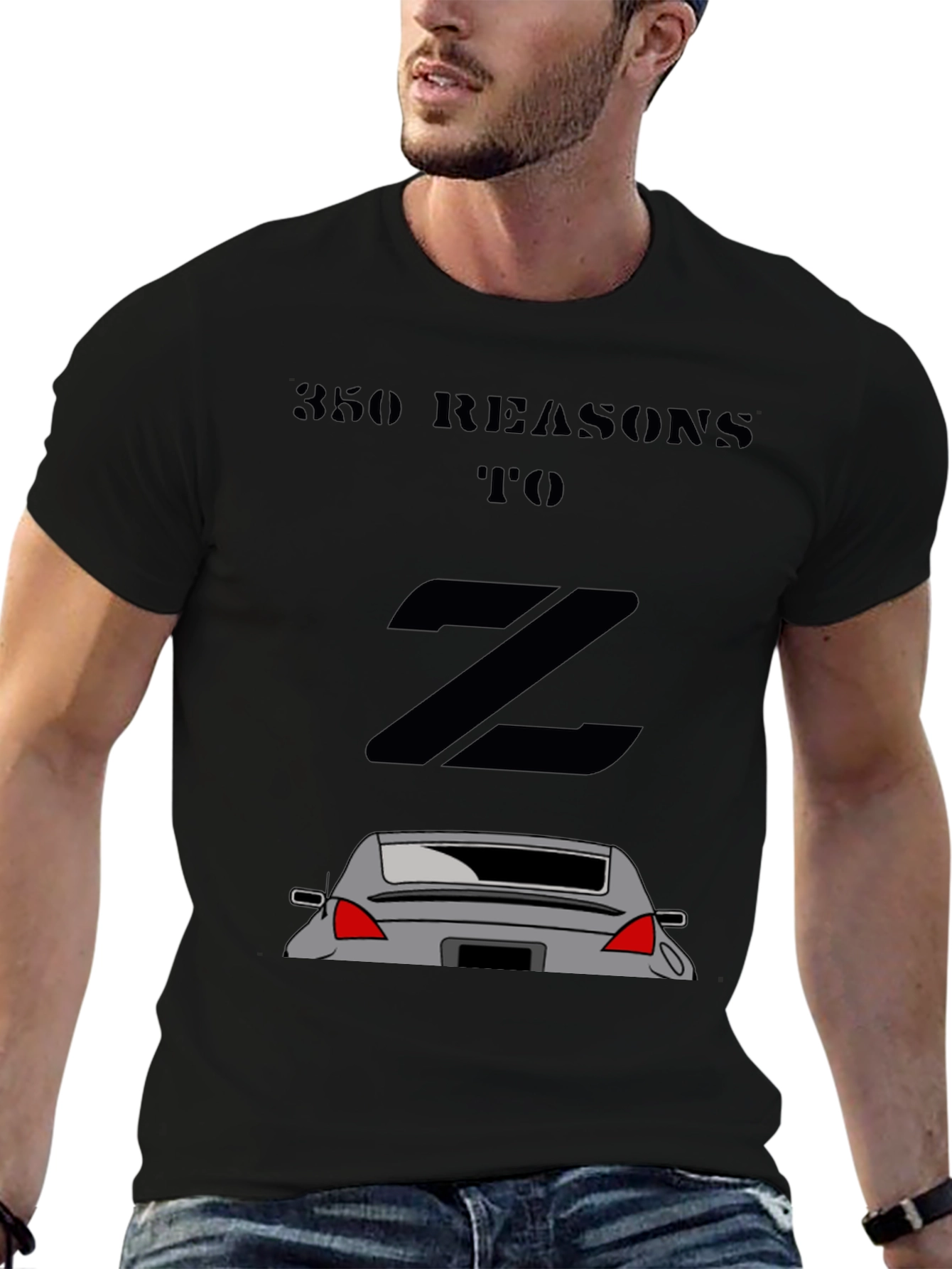 350Z Reasons Graphic Tee - Black Car Enthusiast Shirt