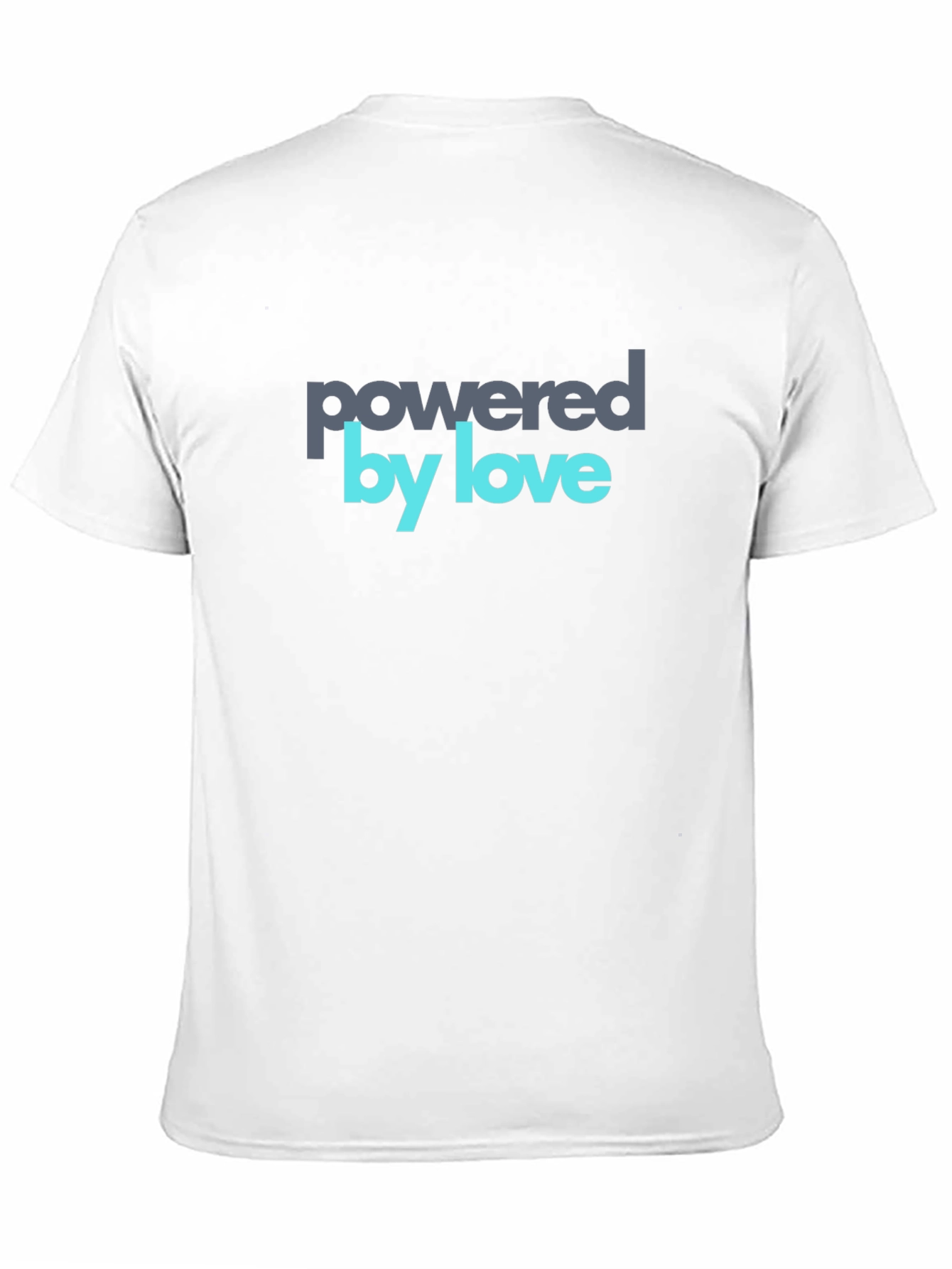 Powered by Love Graphic Tee - Soft Cotton Blend