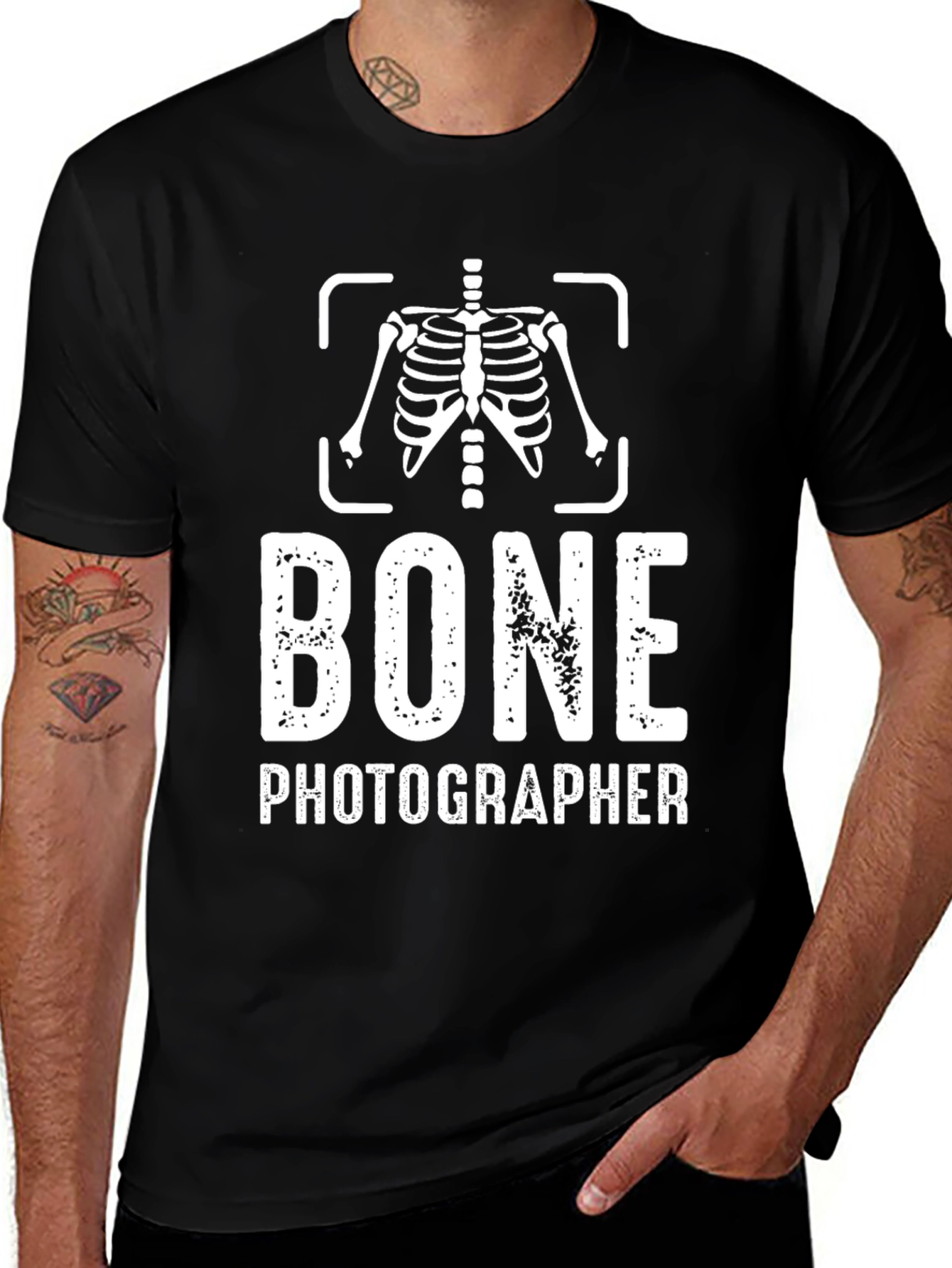 Bone Photographer Graphic Tee - Black