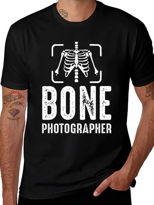 Bone Photographer Graphic Tee - Black