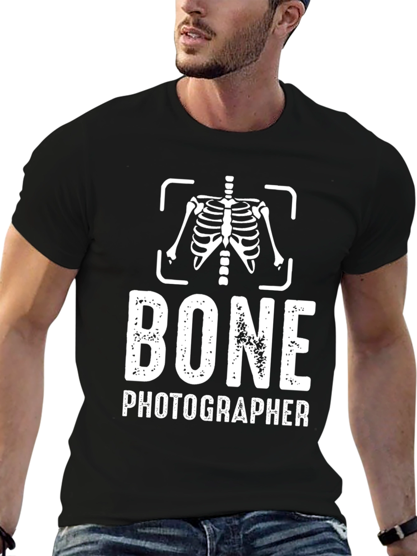 Bone Photographer Graphic Tee - Black