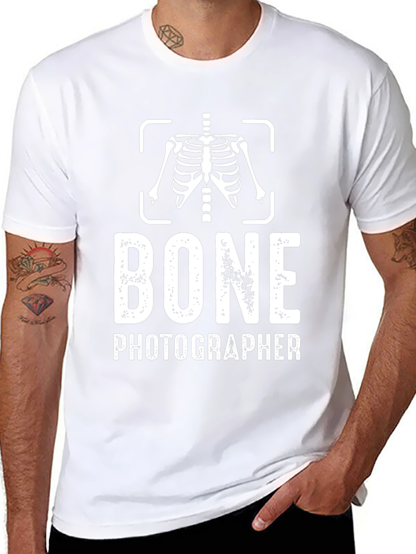 Bone Photographer Graphic Tee - Black
