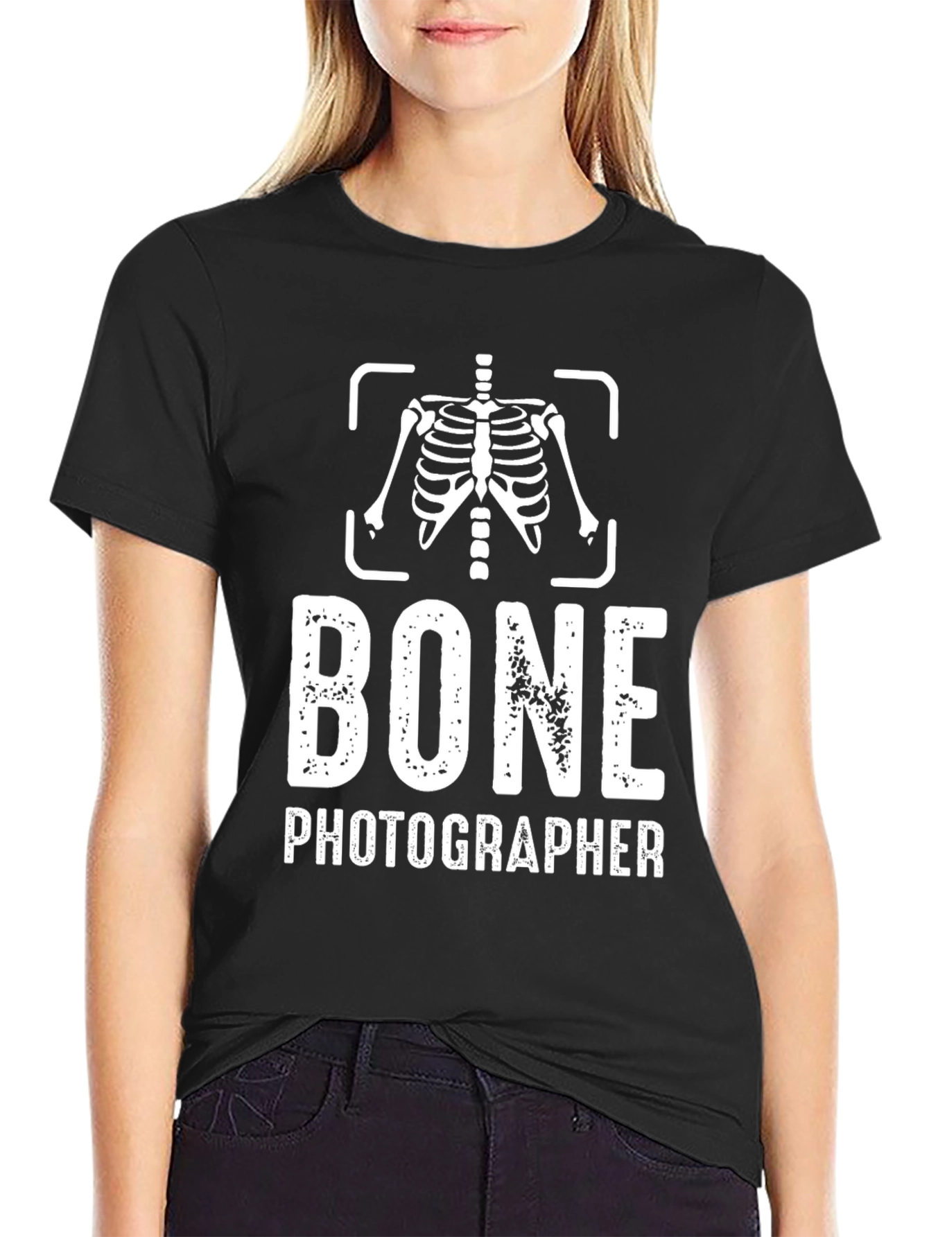 Bone Photographer Graphic Tee - Black