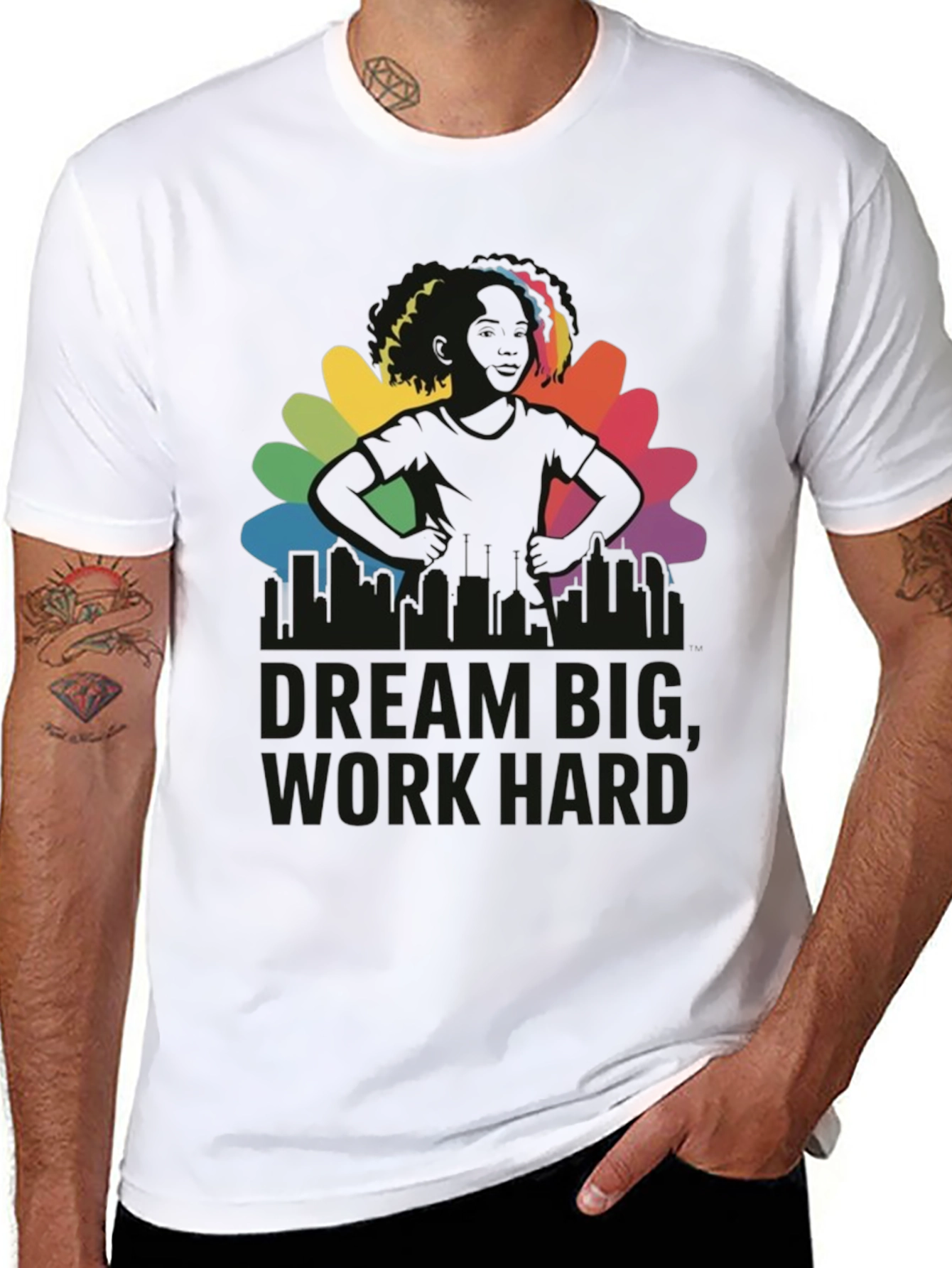 Dream Big Graphic Tee - Black