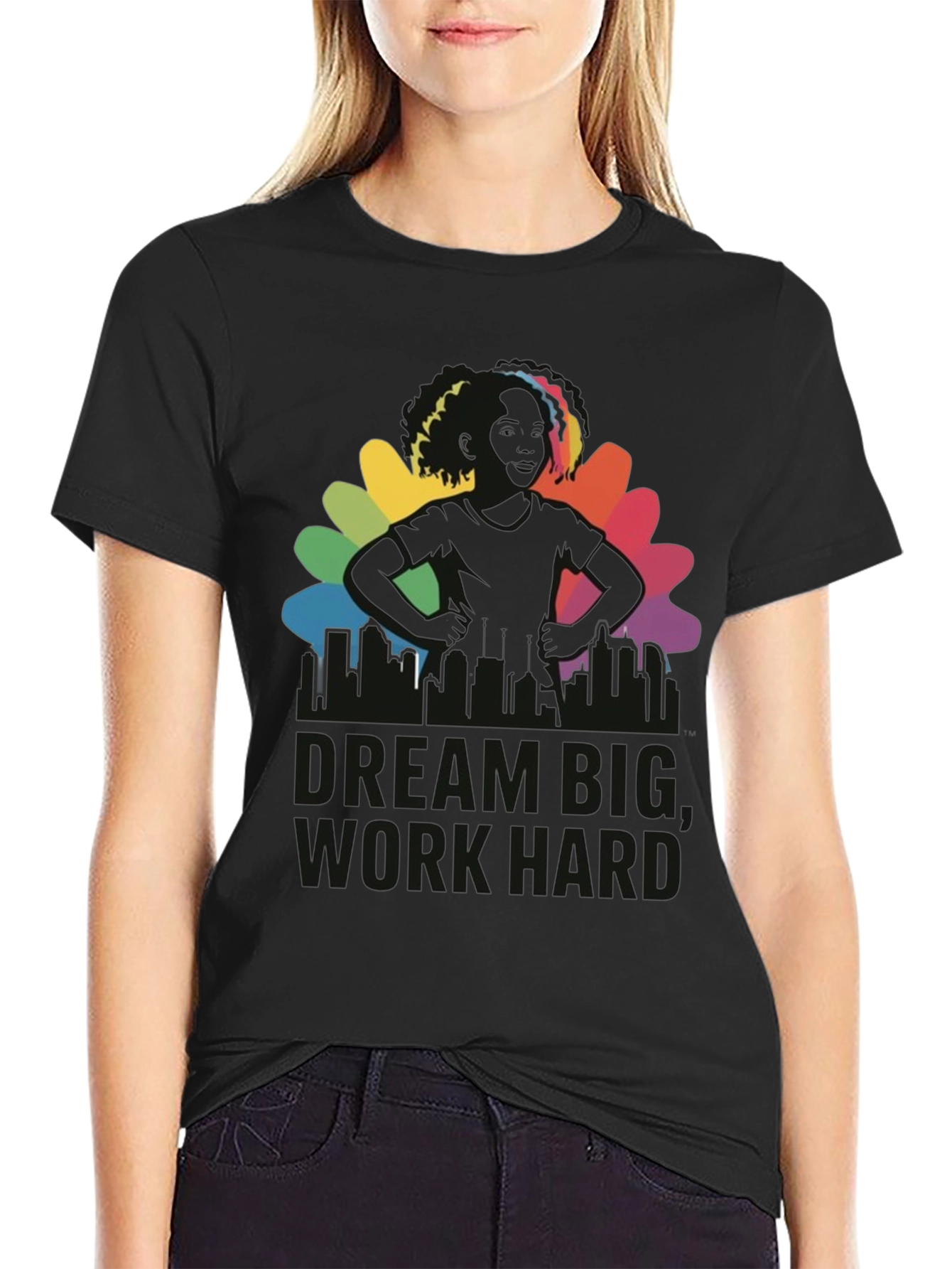 Dream Big Graphic Tee - Black