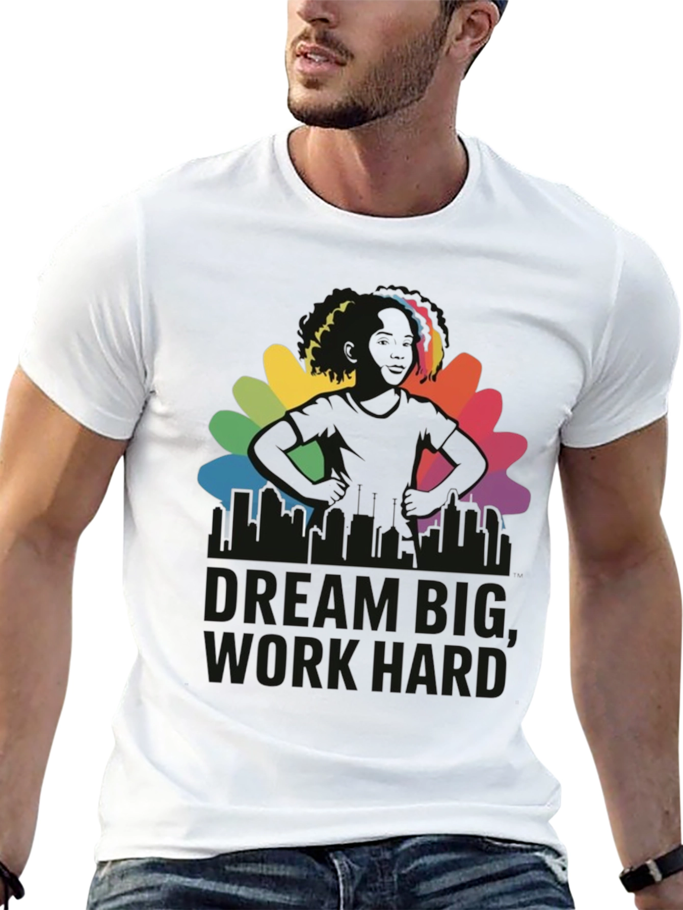 Dream Big Graphic Tee - Black