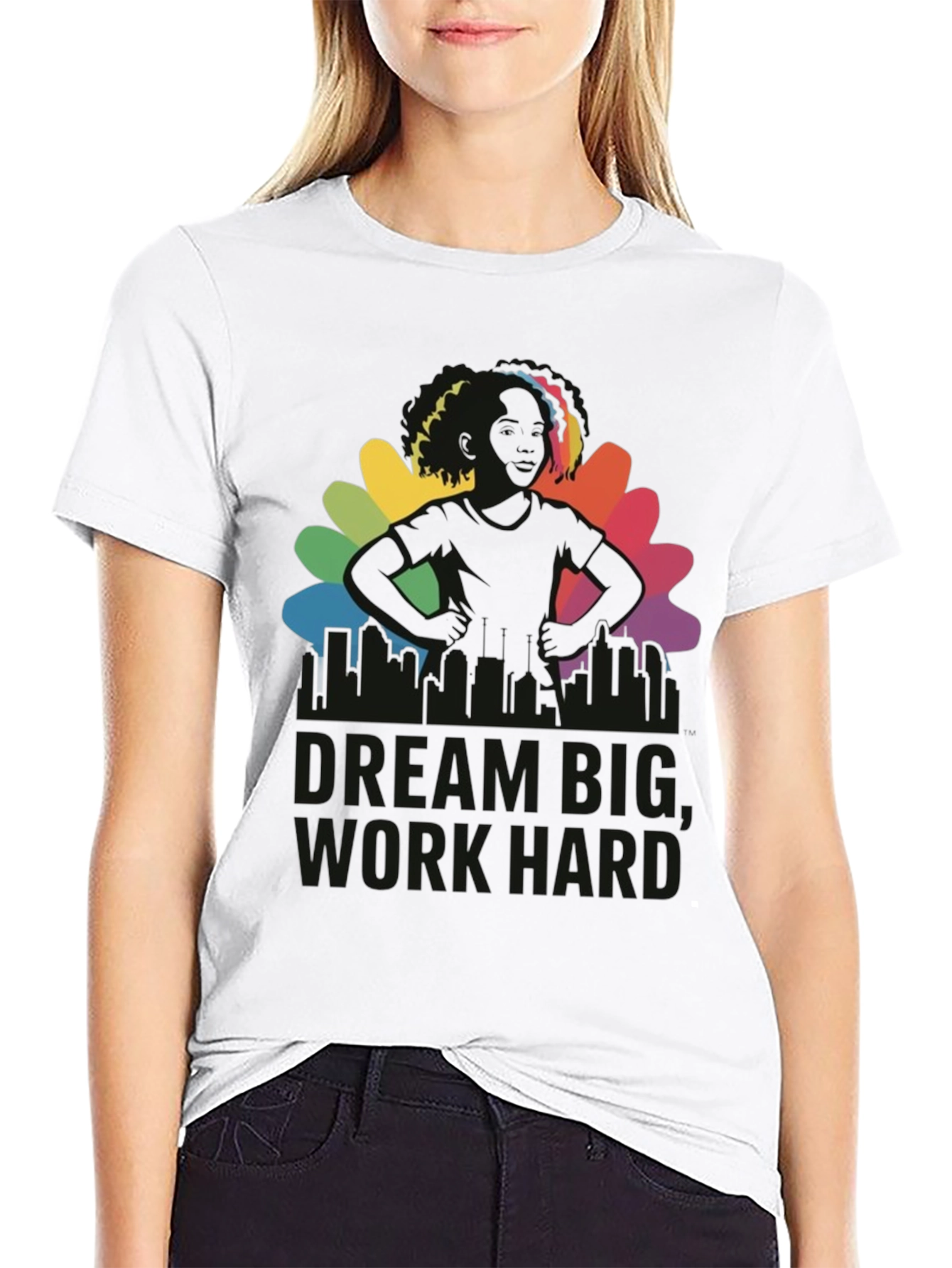 Dream Big Graphic Tee - Black