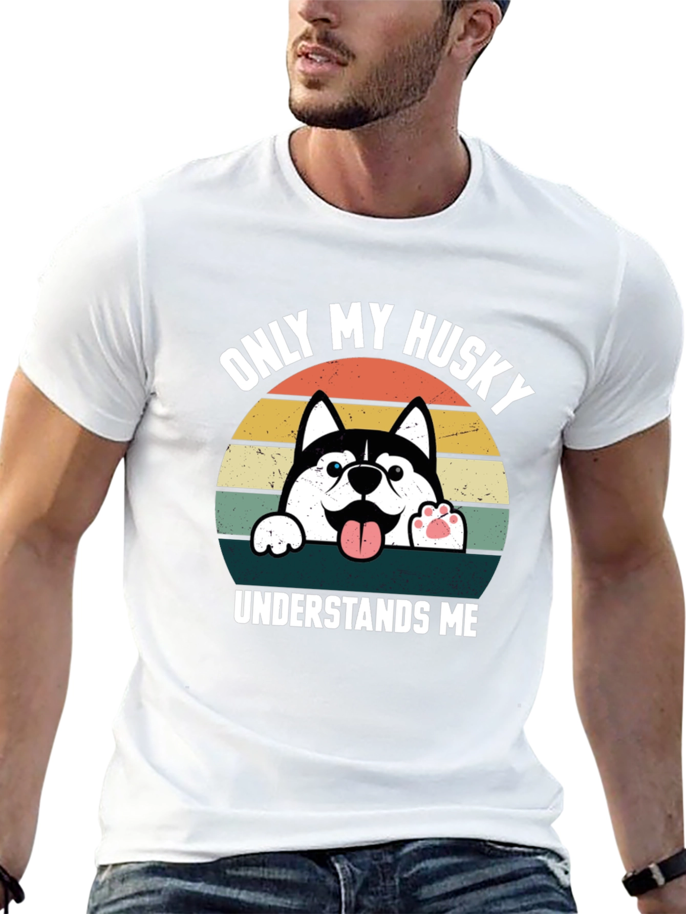 Only My Husky Understands Me T-Shirt