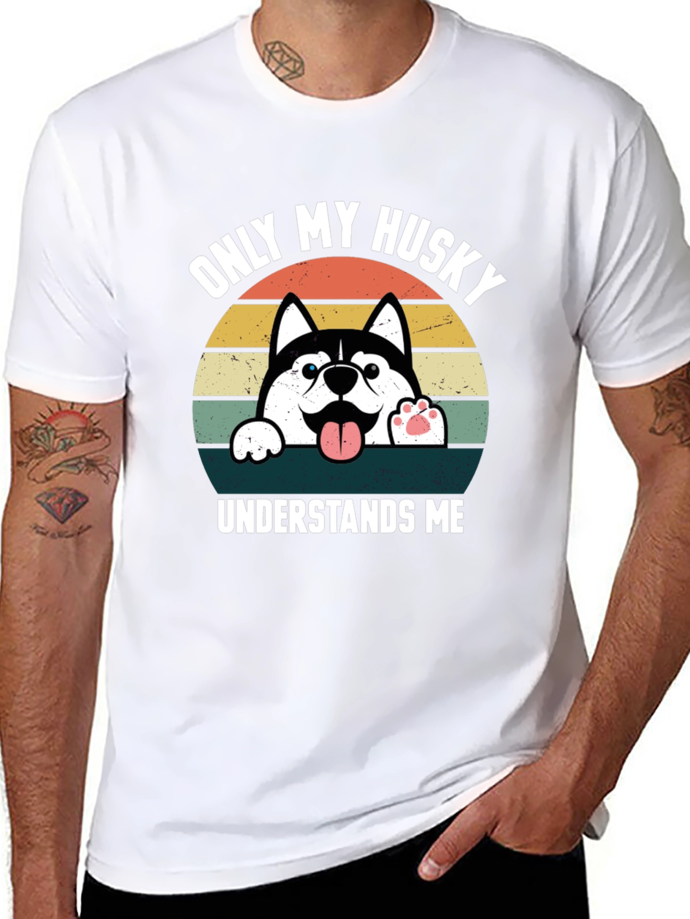 Only My Husky Understands Me T-Shirt