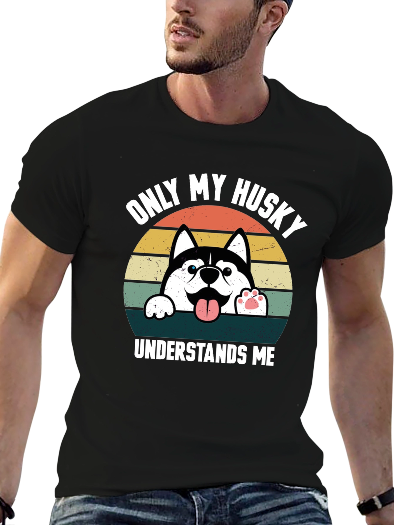 Only My Husky Understands Me T-Shirt