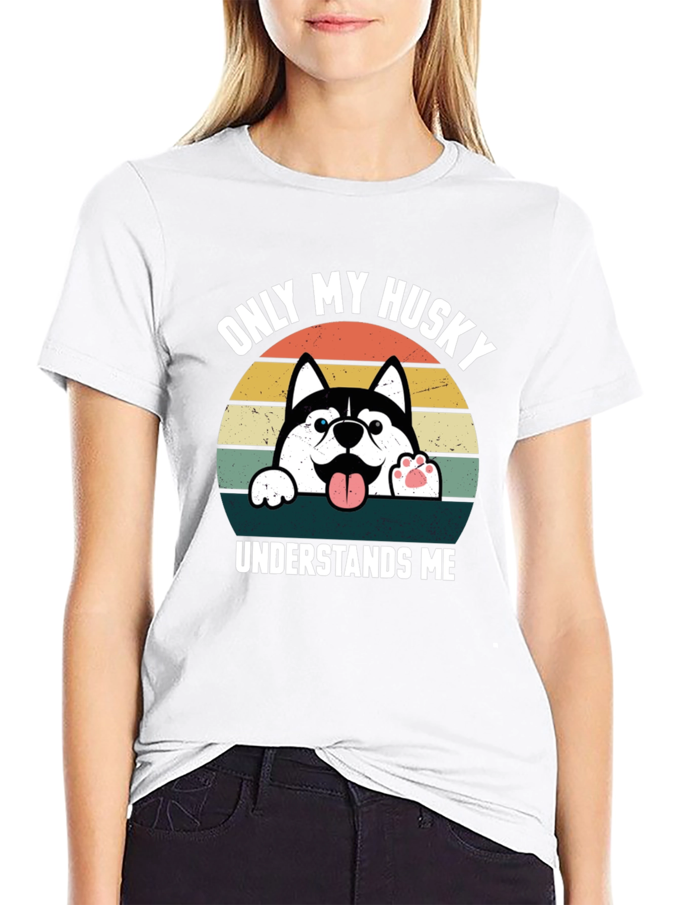 Only My Husky Understands Me T-Shirt