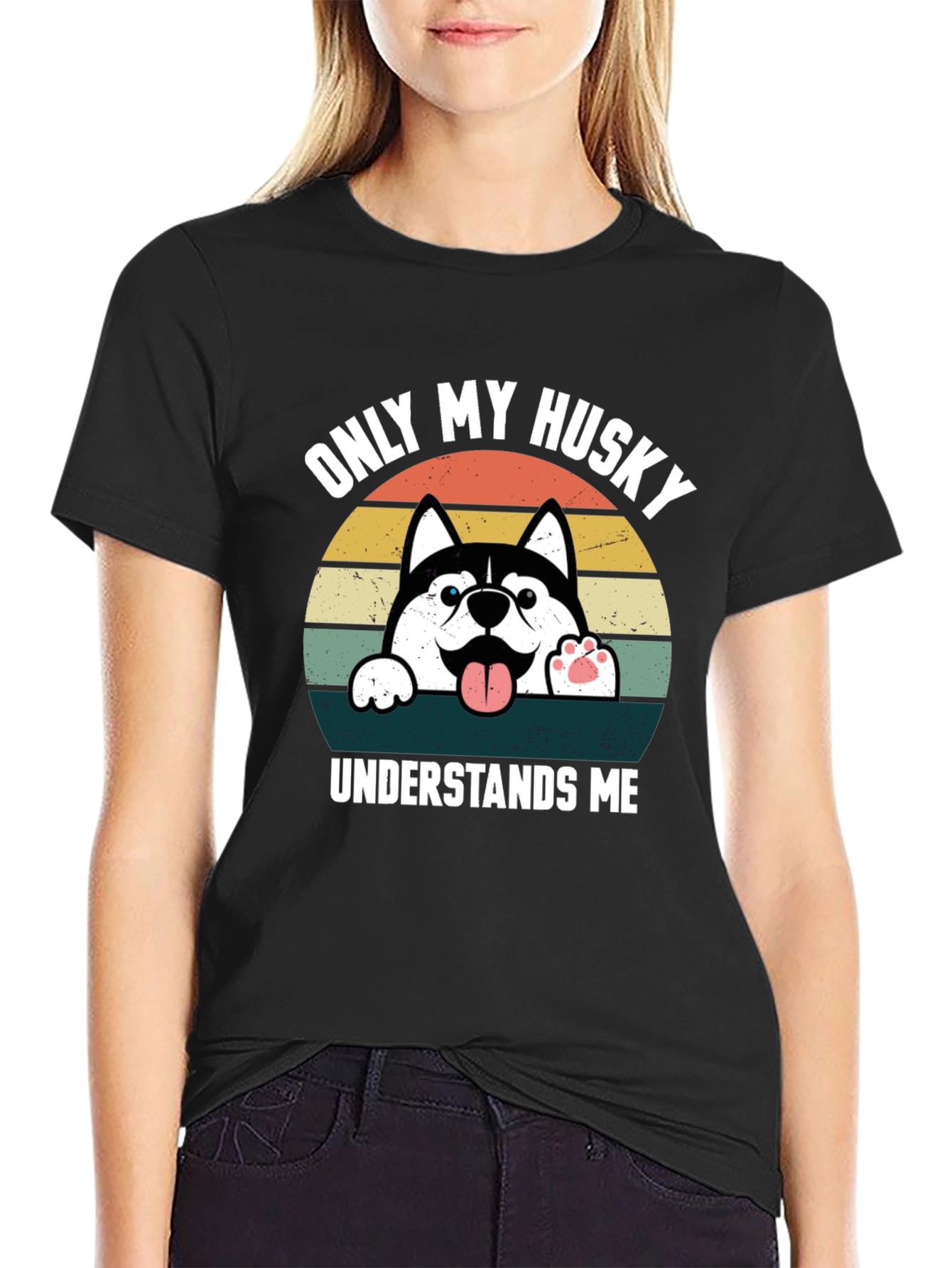Only My Husky Understands Me T-Shirt