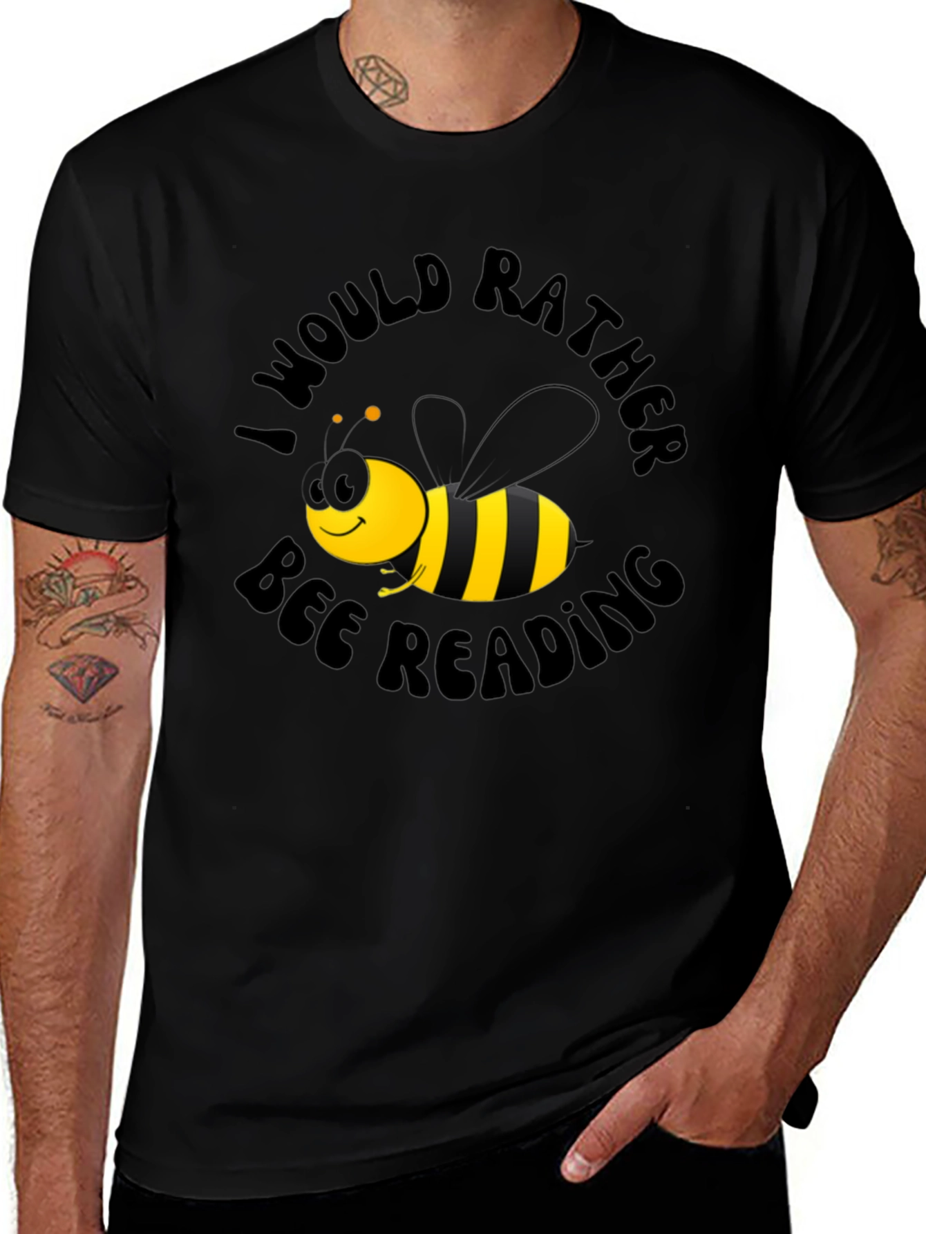 Bee Reading T-Shirt - Unisex Graphic Tee