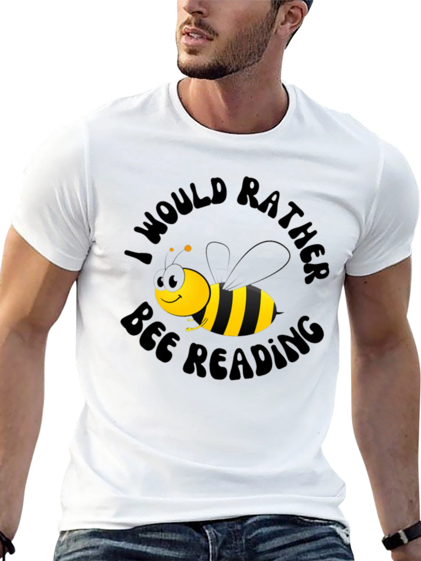 Bee Reading T-Shirt - Unisex Graphic Tee