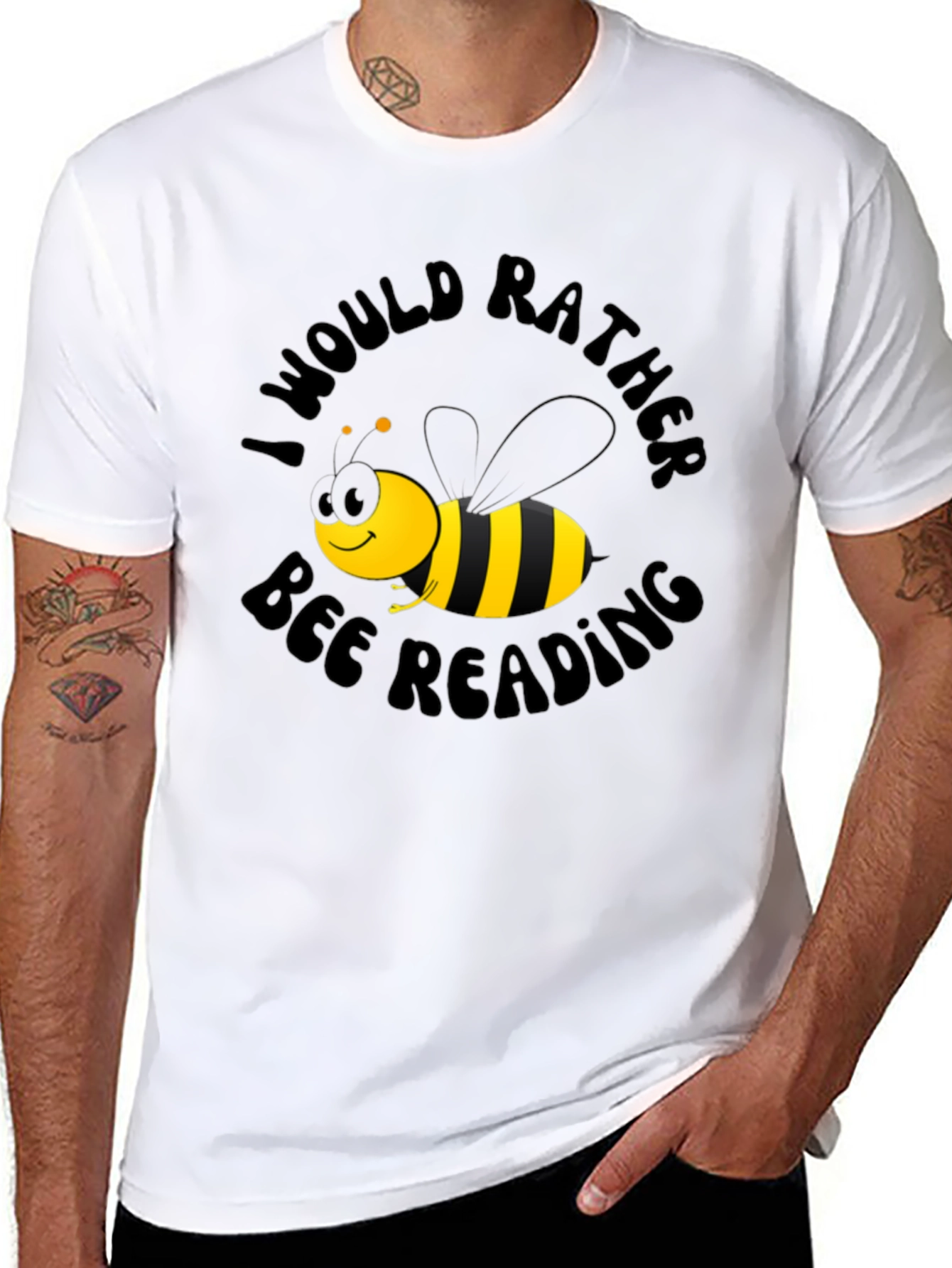 Bee Reading T-Shirt - Unisex Graphic Tee