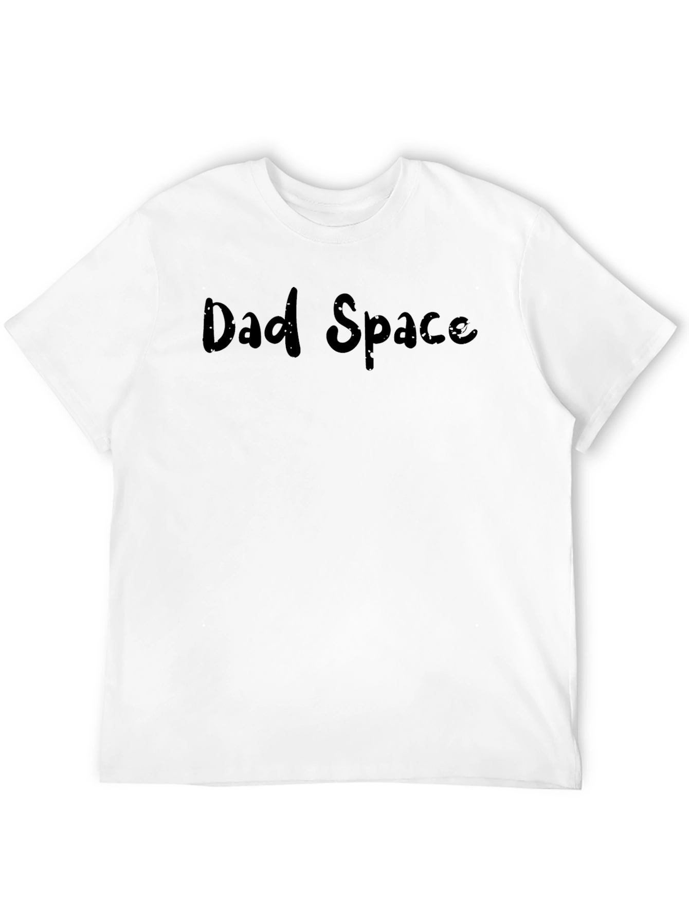 Dad Space Black Cotton T-Shirt
