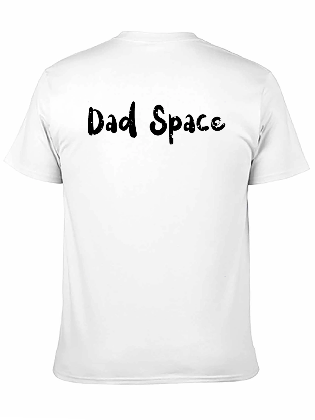 Dad Space Black Cotton T-Shirt