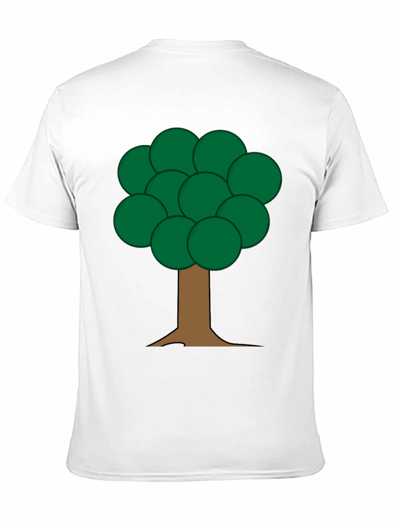 Cartoon Tree Graphic Black T-Shirt