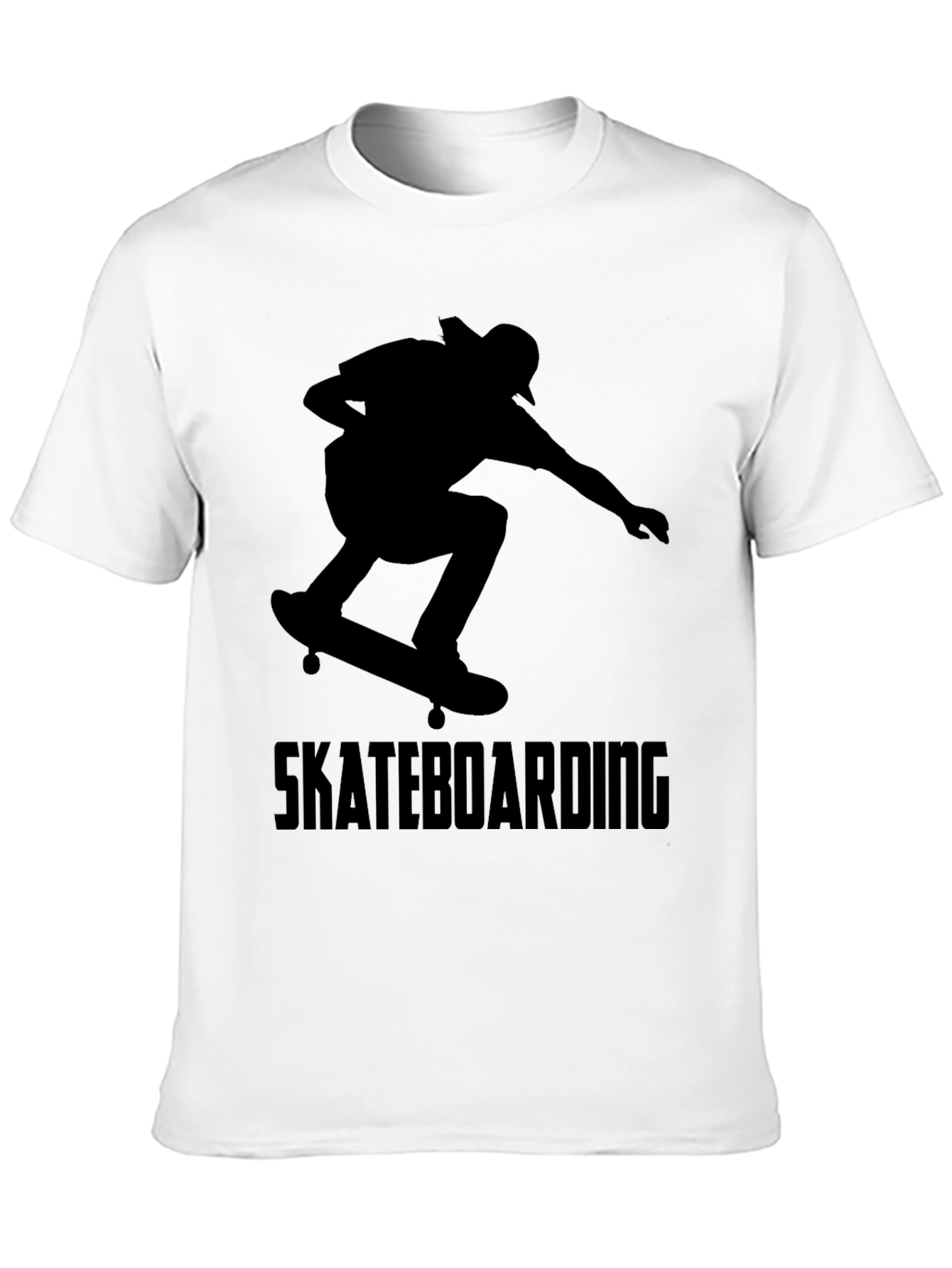 Skateboarding Graphic Tee - Black