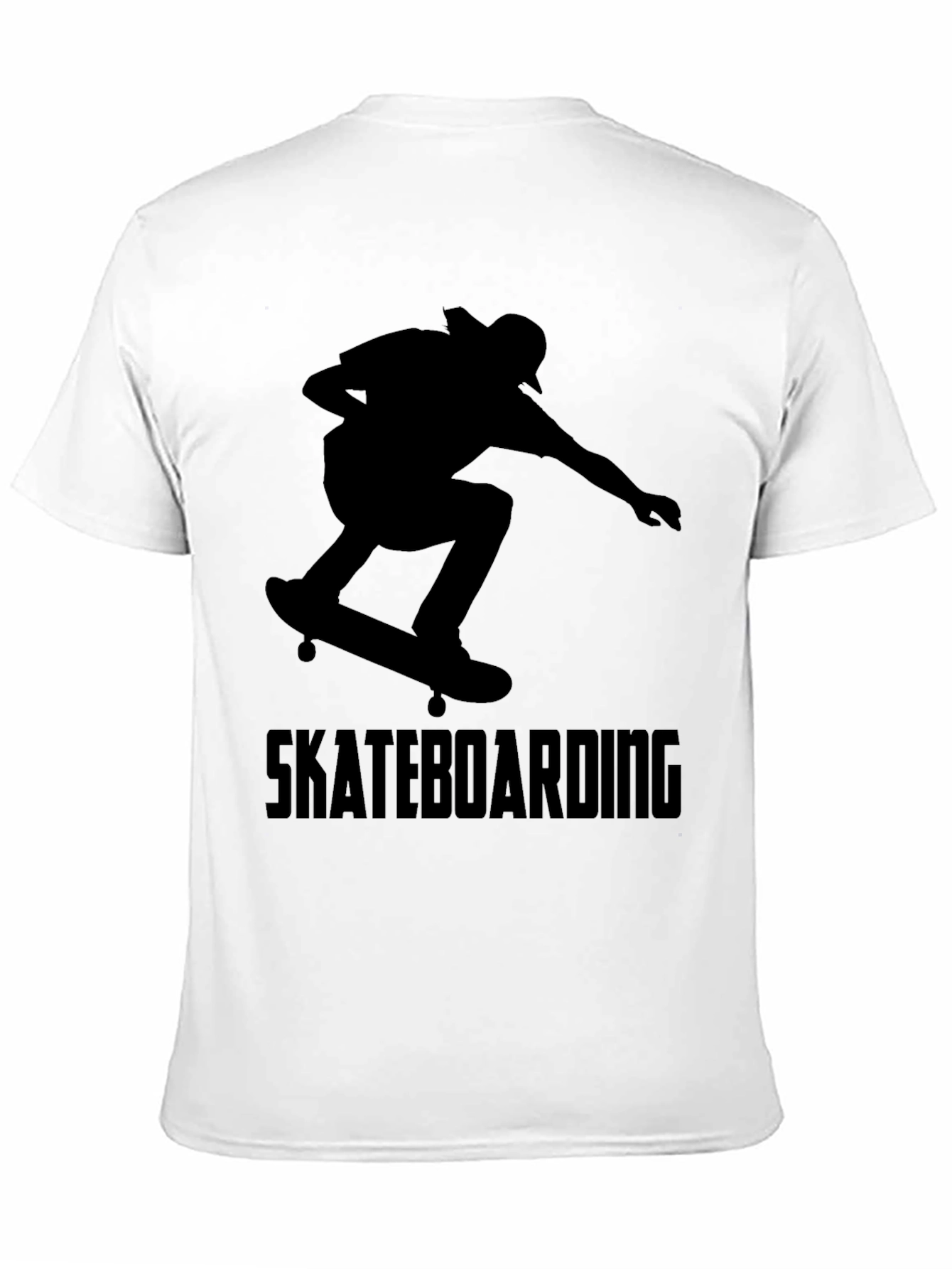 Skateboarding Graphic Tee - Black