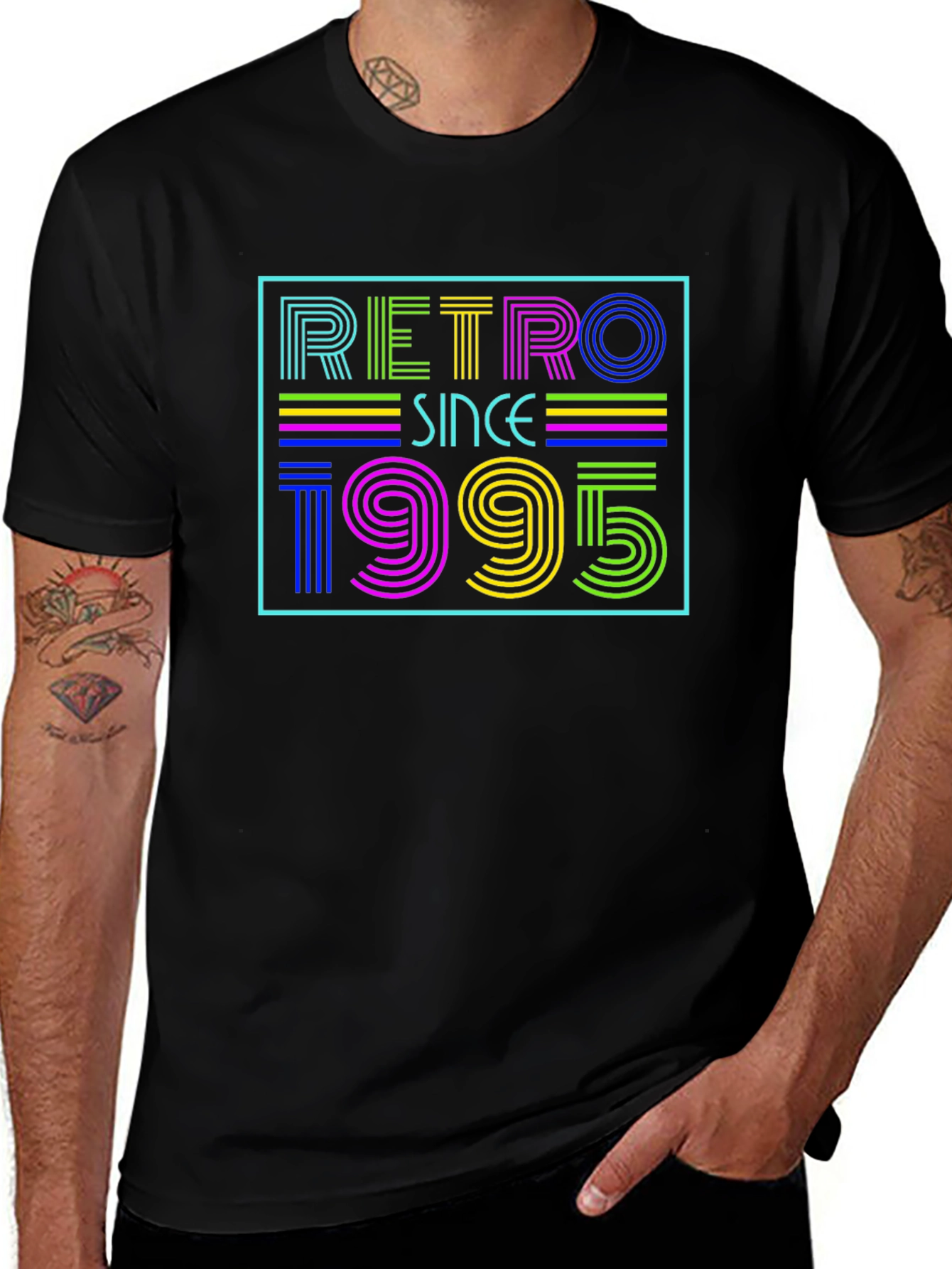 Retro Since 1995 Black Graphic Tee