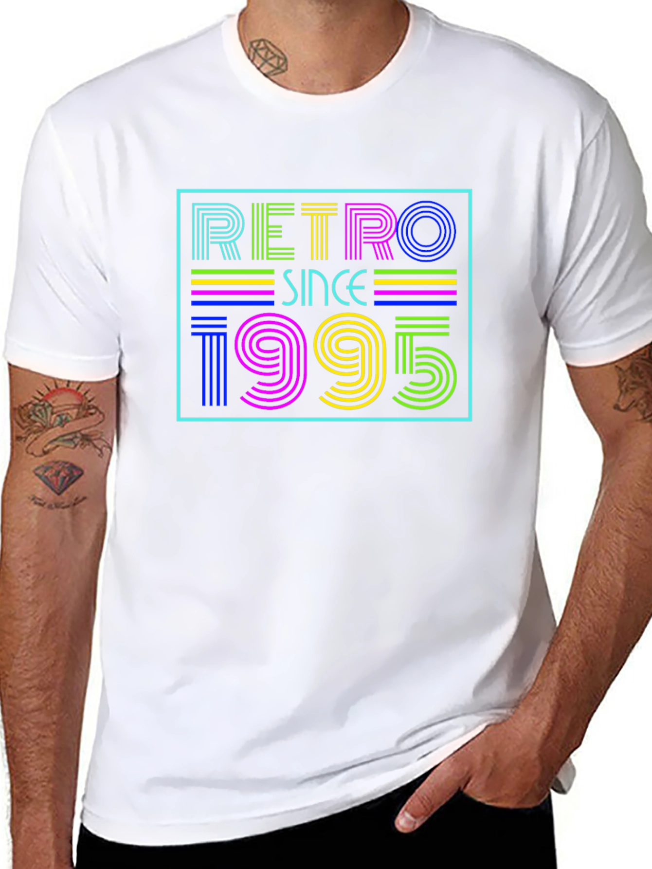 Retro Since 1995 Black Graphic Tee