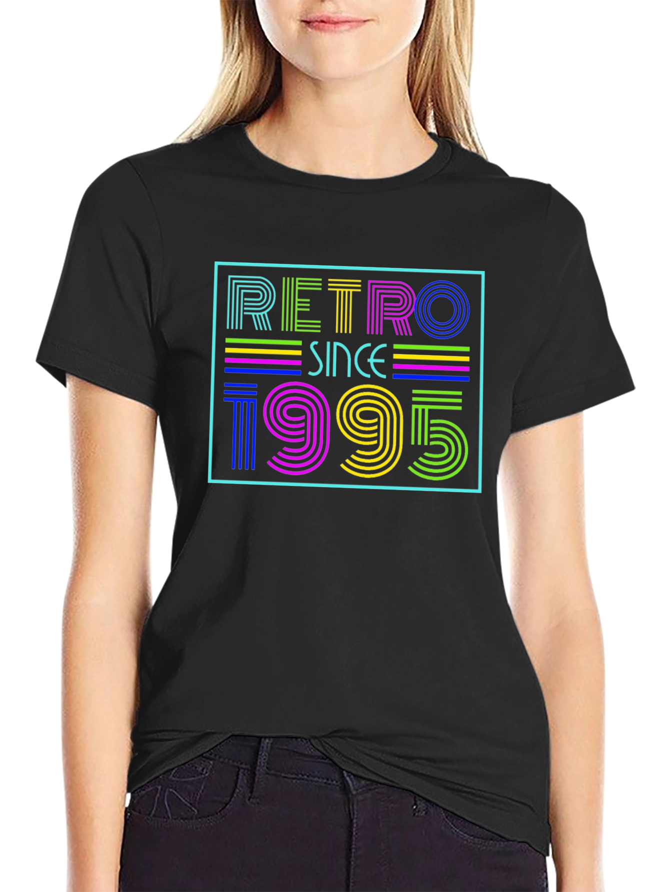 Retro Since 1995 Black Graphic Tee