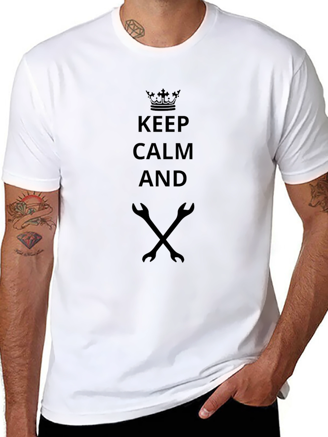Keep Calm Mechanic Black T-Shirt