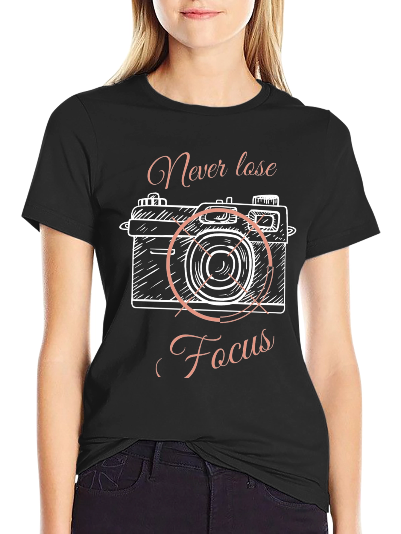 Never Lose Focus Camera Graphic Tee