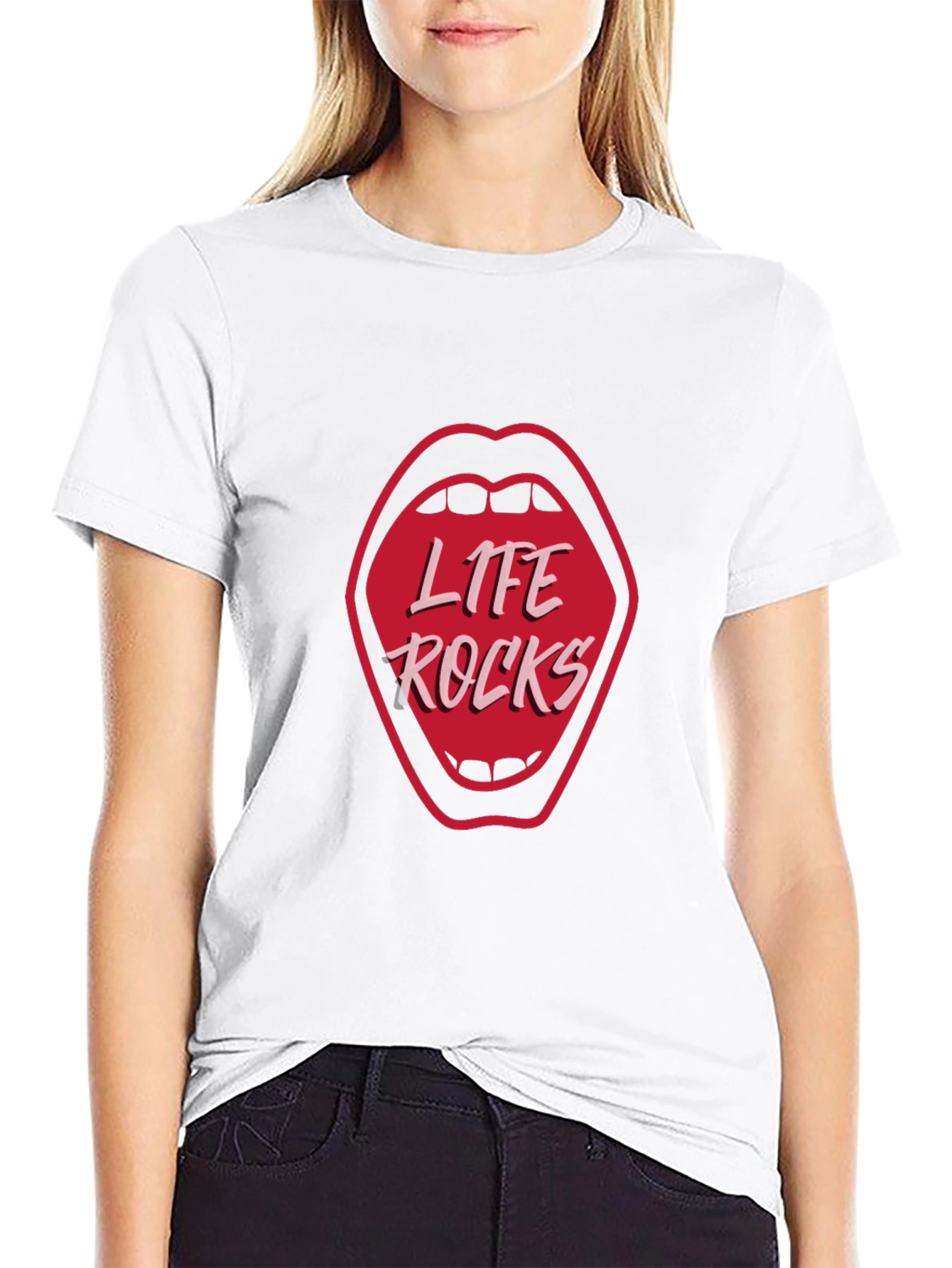Life Rocks Graphic Tee - Black