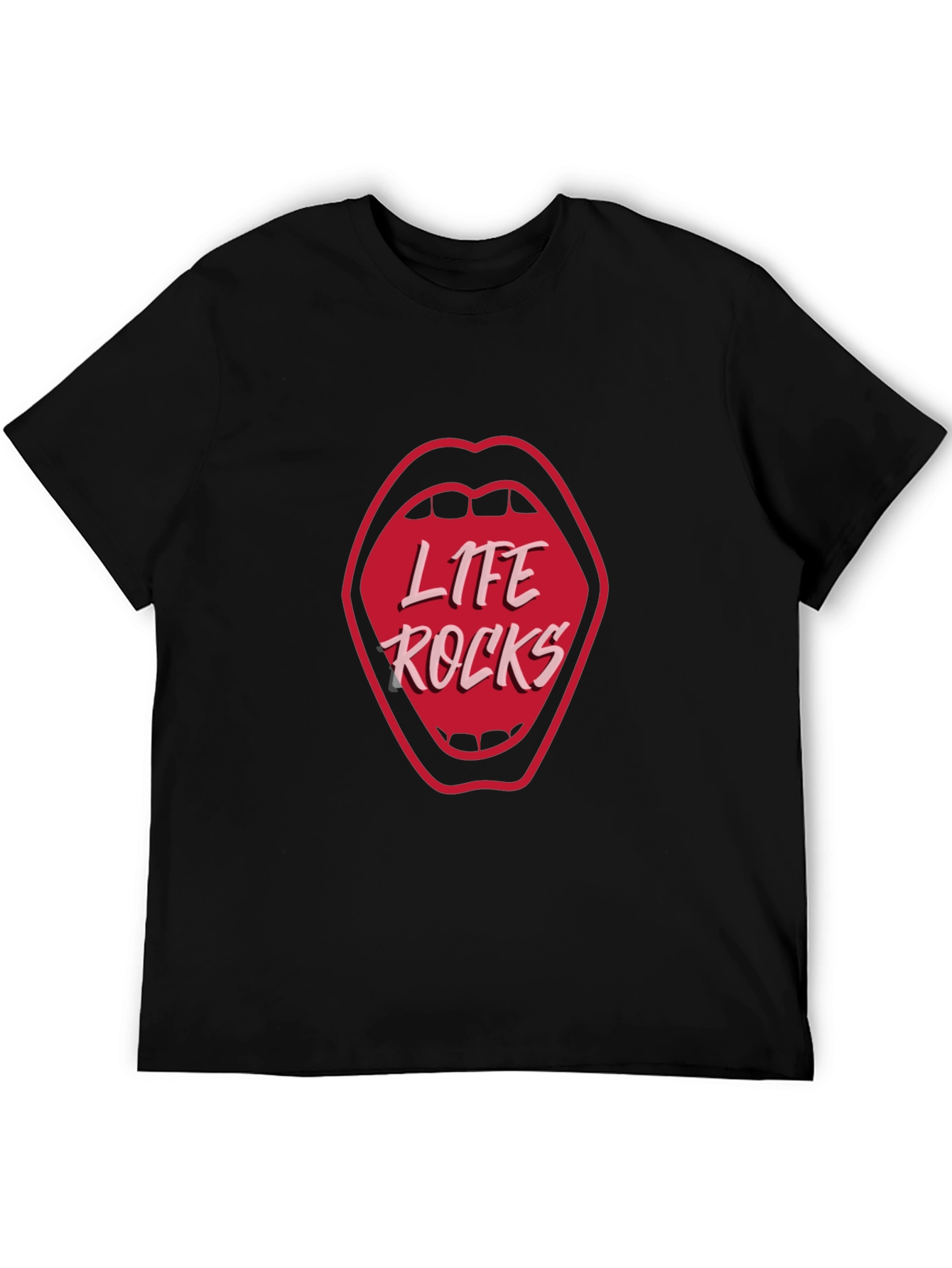 Life Rocks Graphic Tee - Black