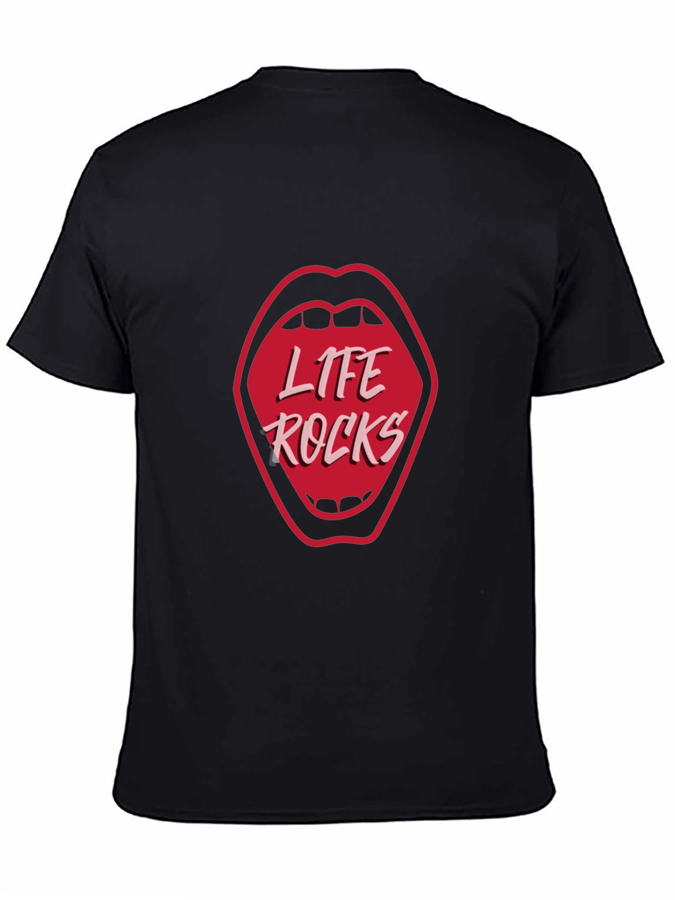 Life Rocks Graphic Tee - Black