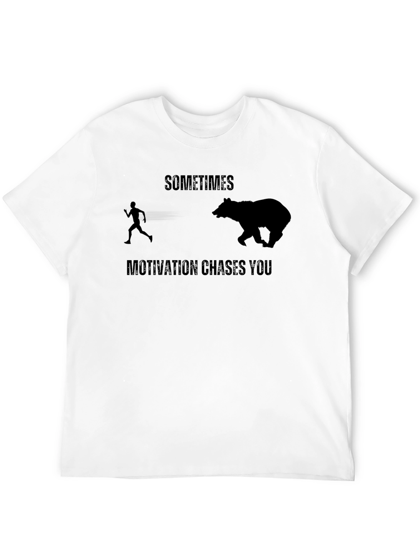 Motivational Chase Black T-Shirt