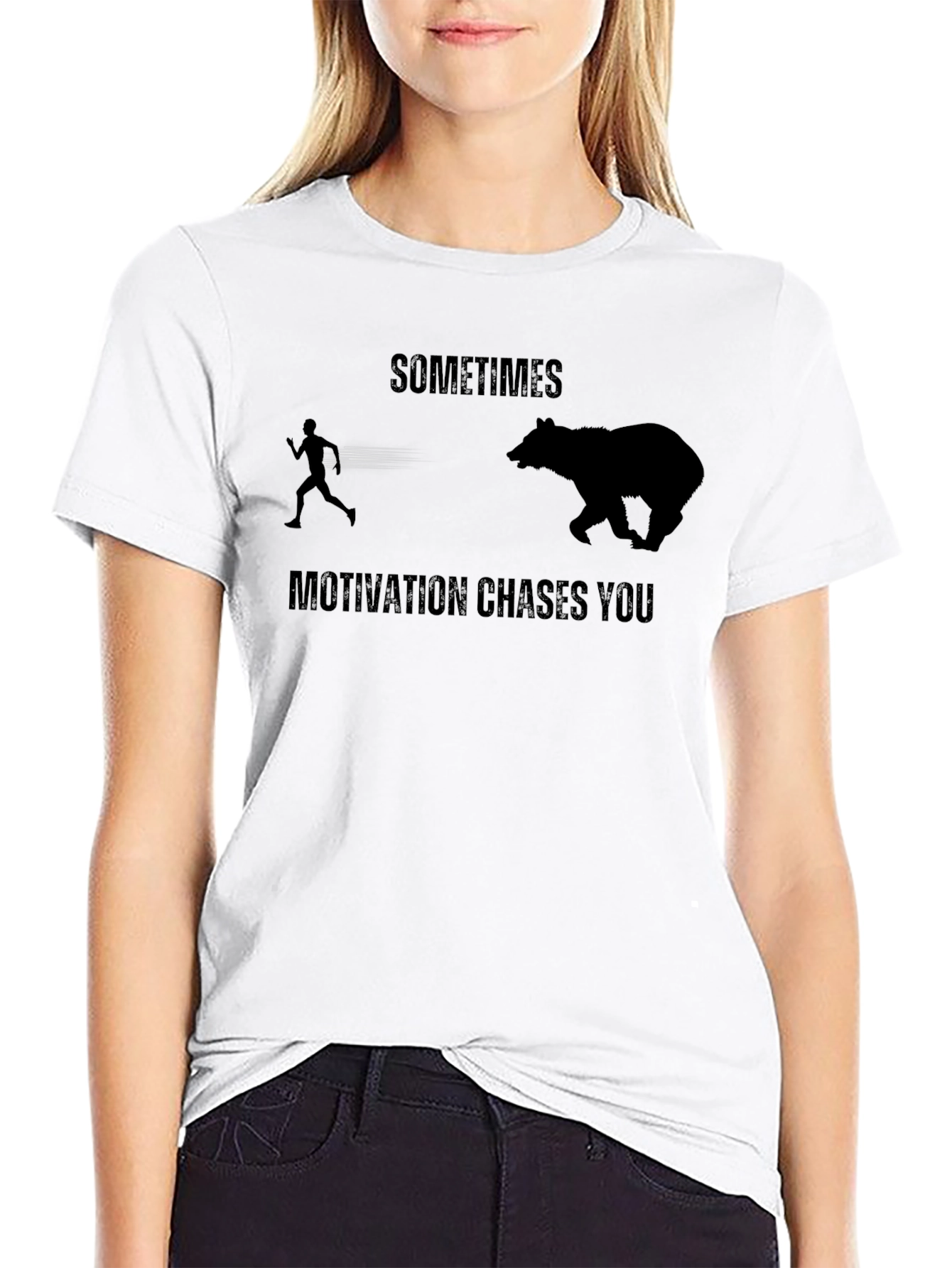 Motivational Chase Black T-Shirt