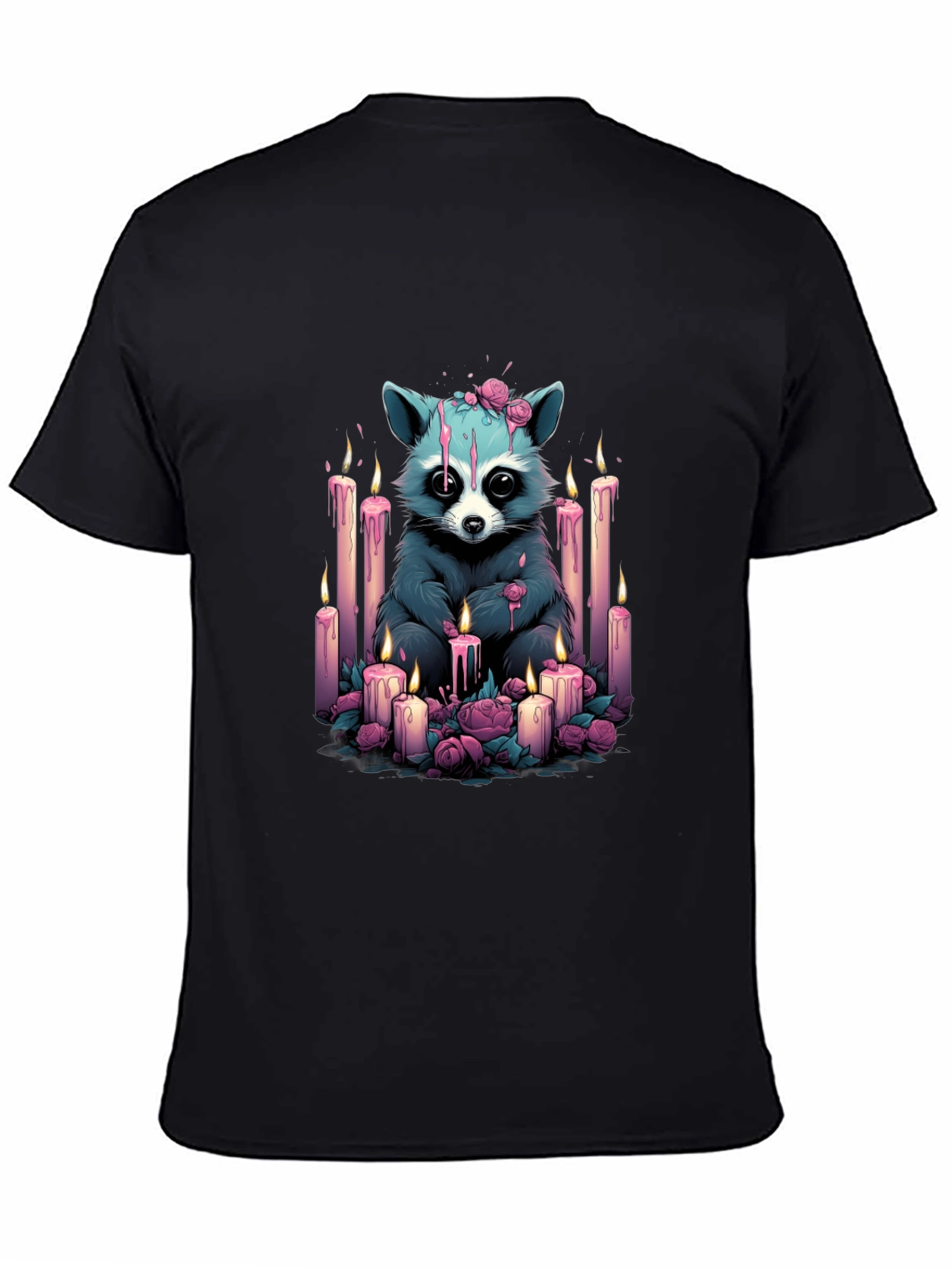 Raccoon Candlelight Graphic Tee