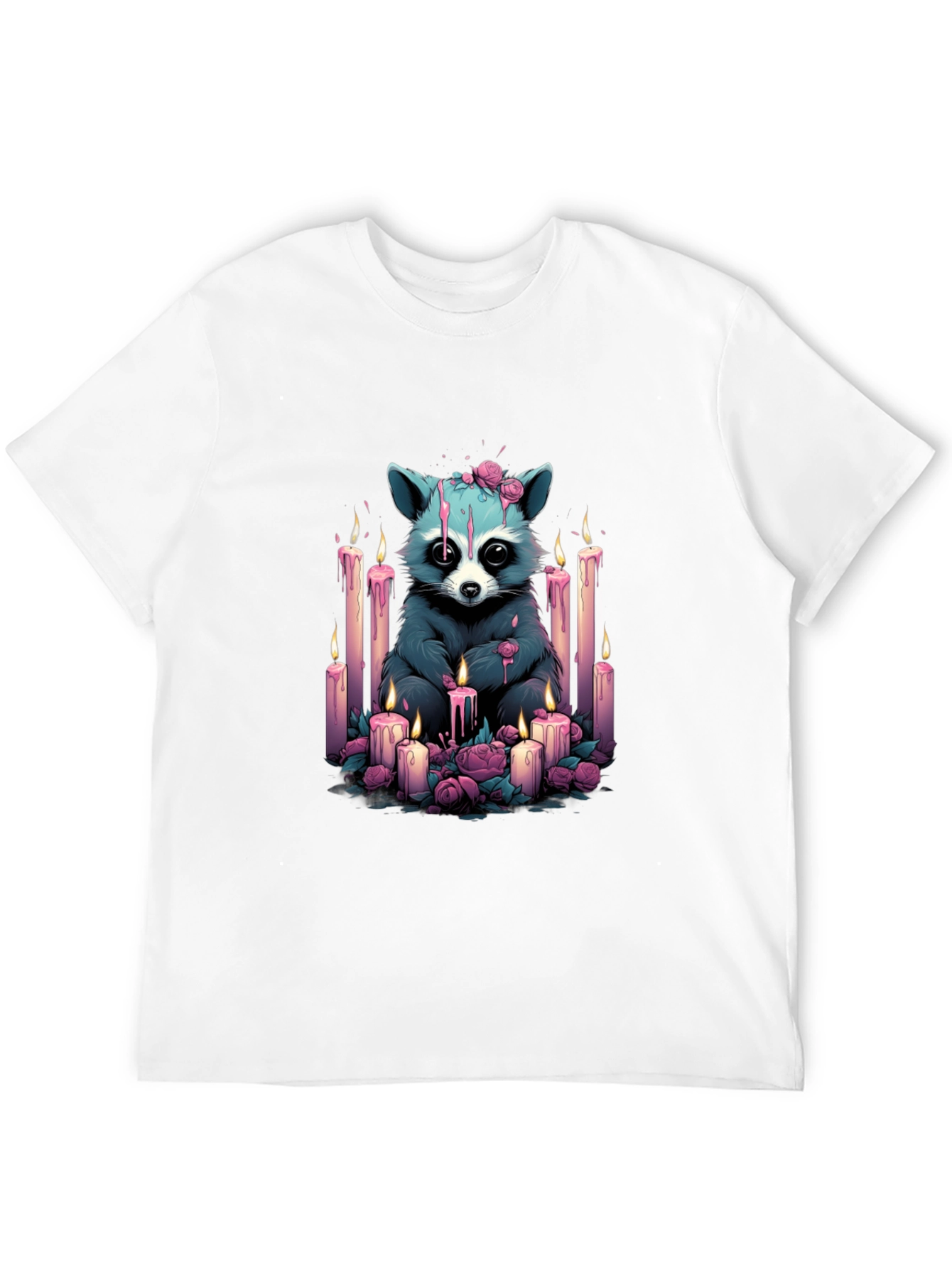 Raccoon Candlelight Graphic Tee