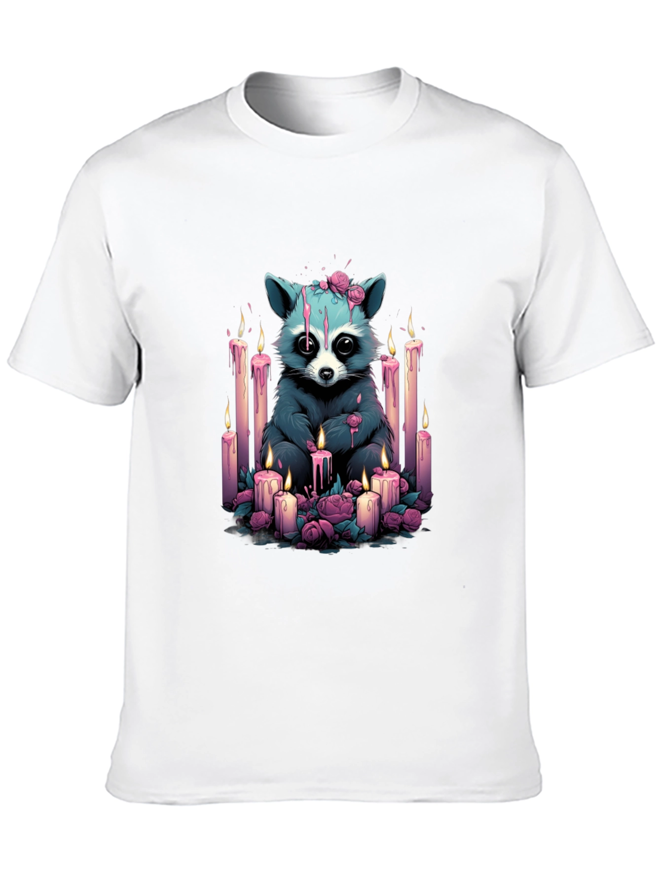Raccoon Candlelight Graphic Tee