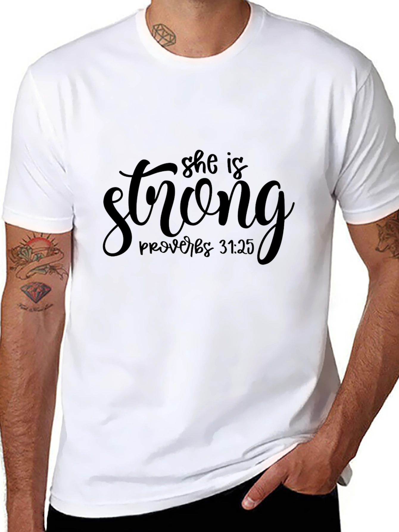 She Is Strong Proverbs T-Shirt