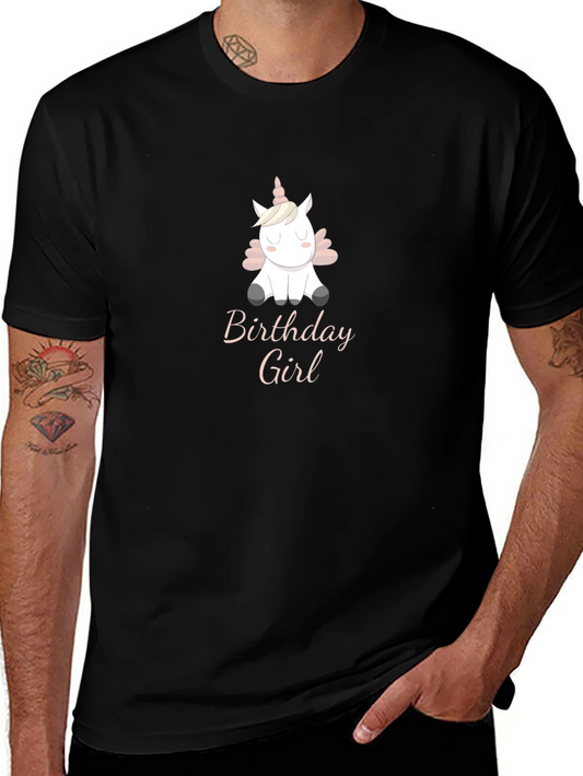 Birthday Girl Unicorn T-Shirt - Cute Graphic Tee