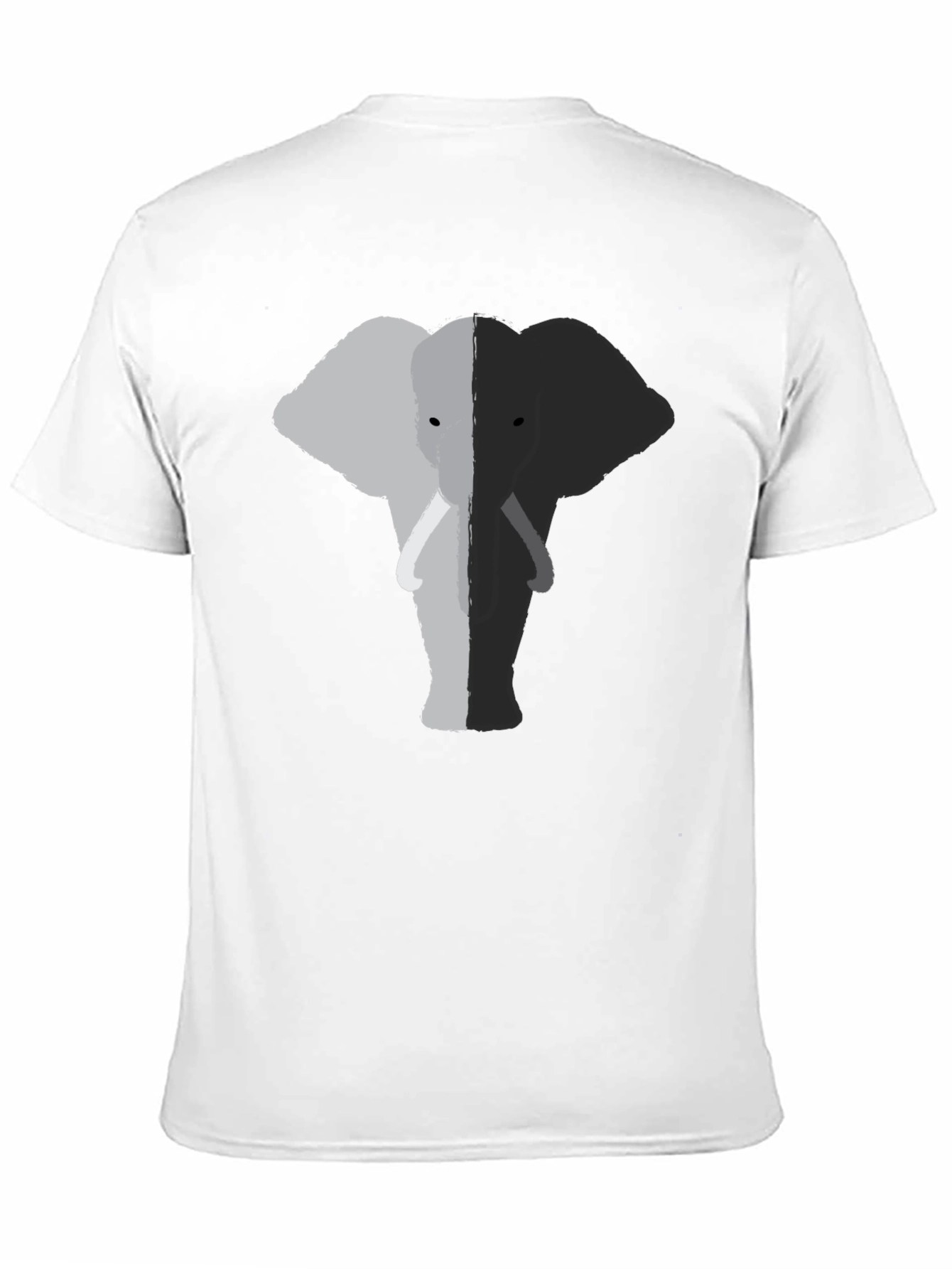 Elephant Graphic Tee - Black Cotton Comfort