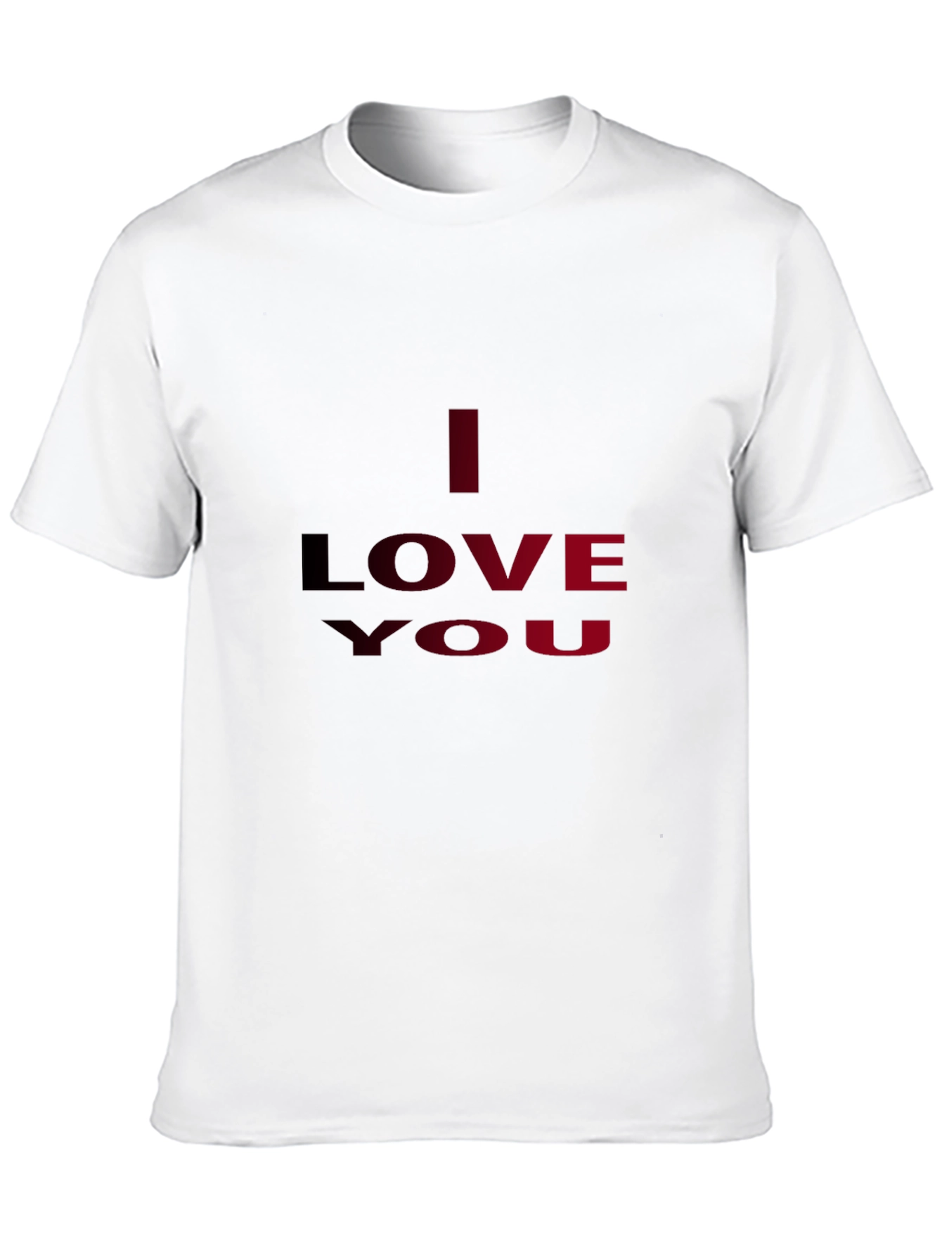 I Love You Graphic Tee - Black Casual T-Shirt