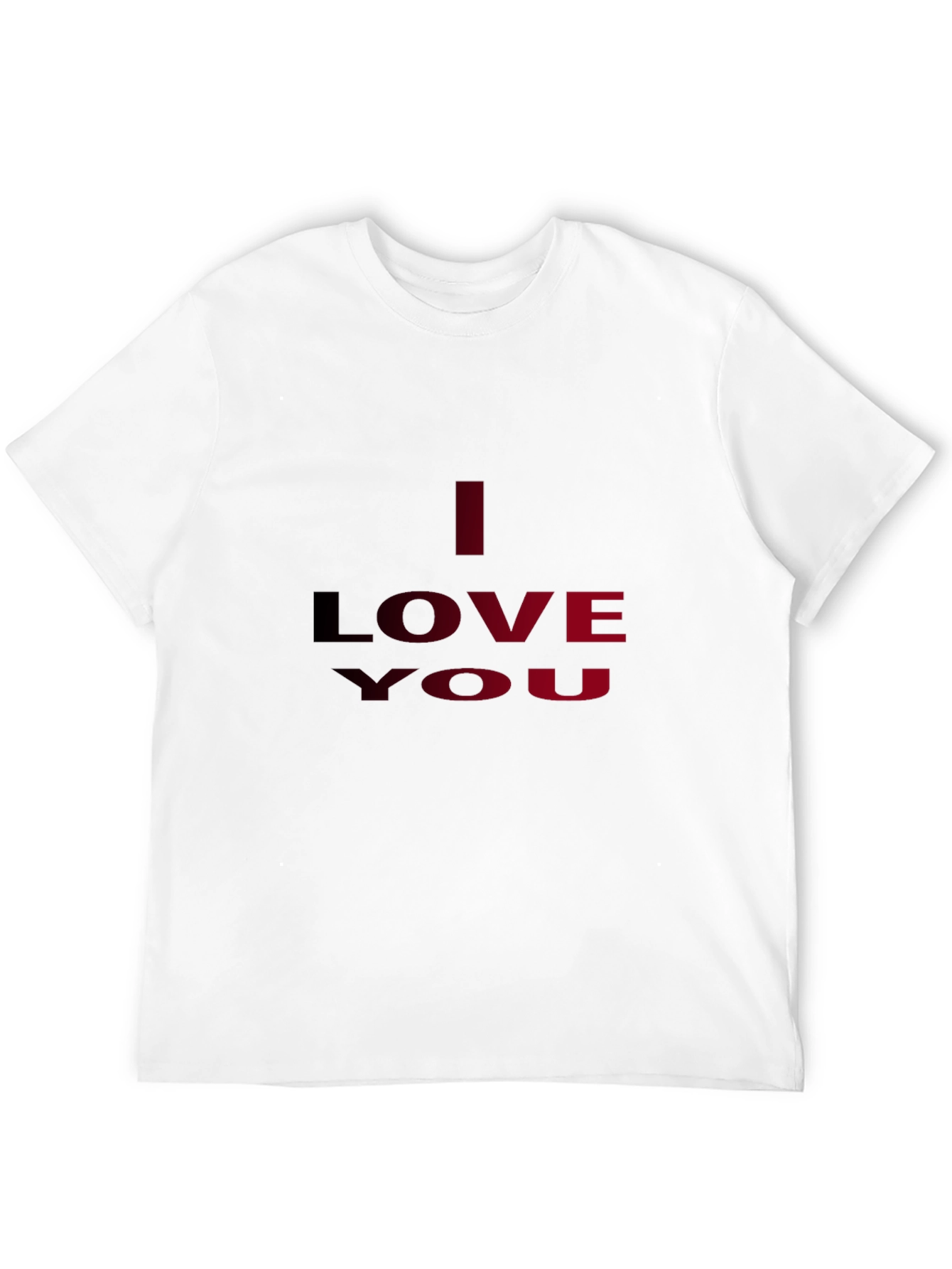 I Love You Graphic Tee - Black Casual T-Shirt