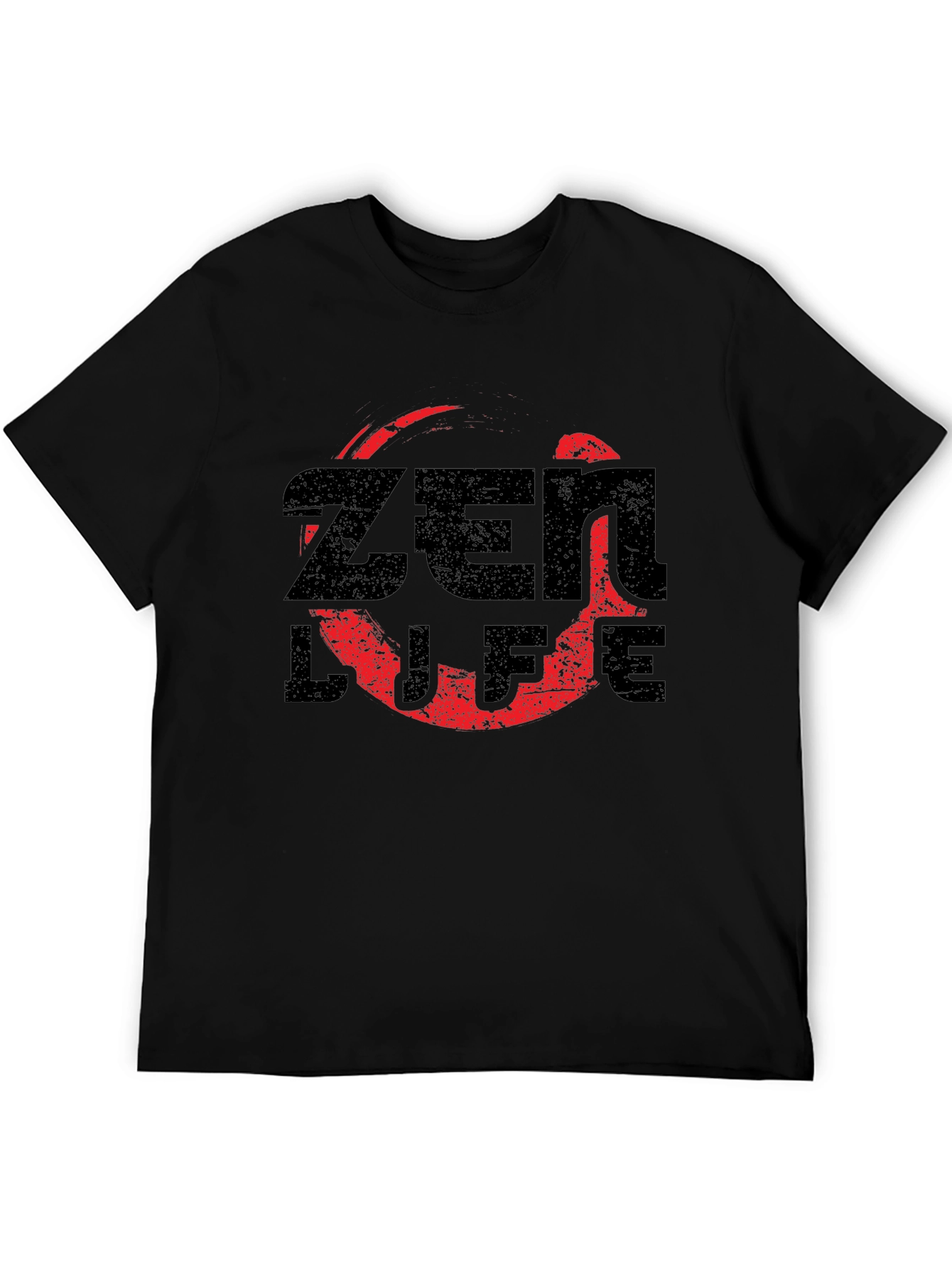 Zen Life Graphic T-Shirt - Relaxed Fit Black