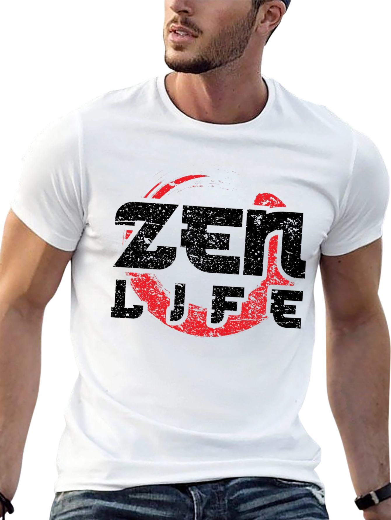 Zen Life Graphic T-Shirt - Relaxed Fit Black